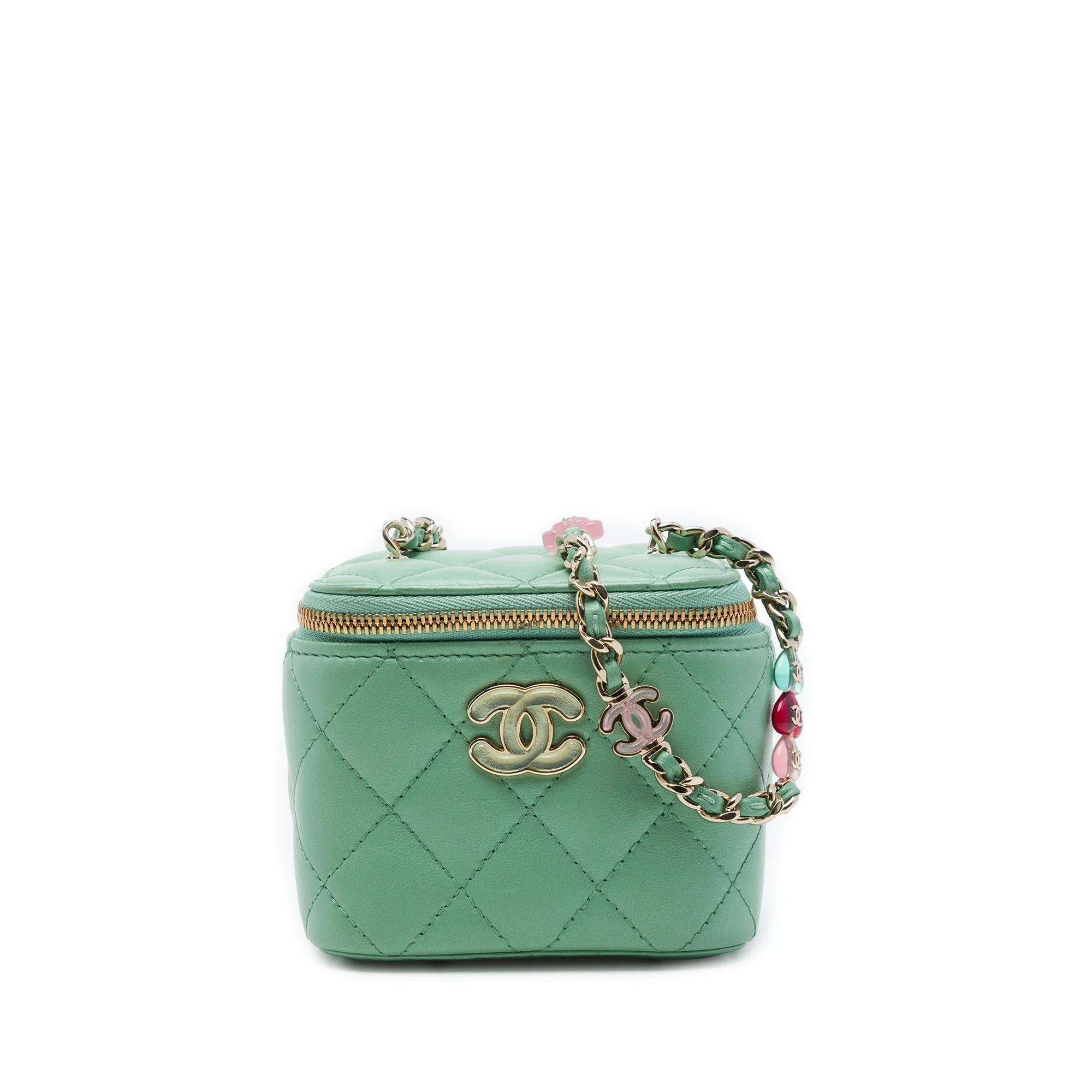 Vanity pony-style calfskin handbag