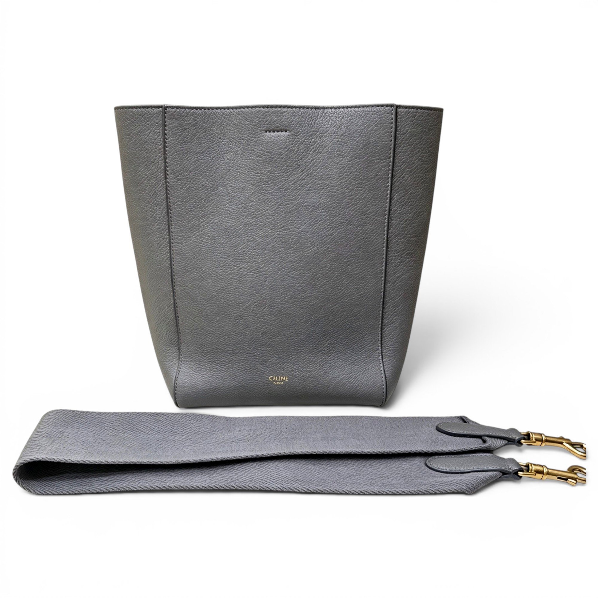 Seau Sangle leather handbag