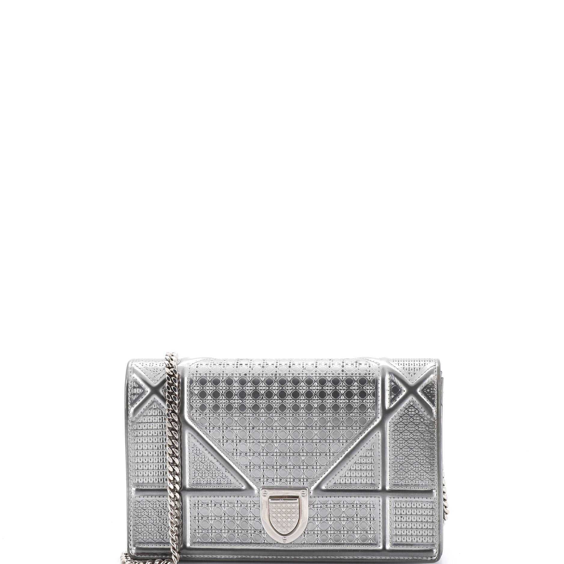 Dior Diorama Wallet on Chain Cannage Embossed Calfskin