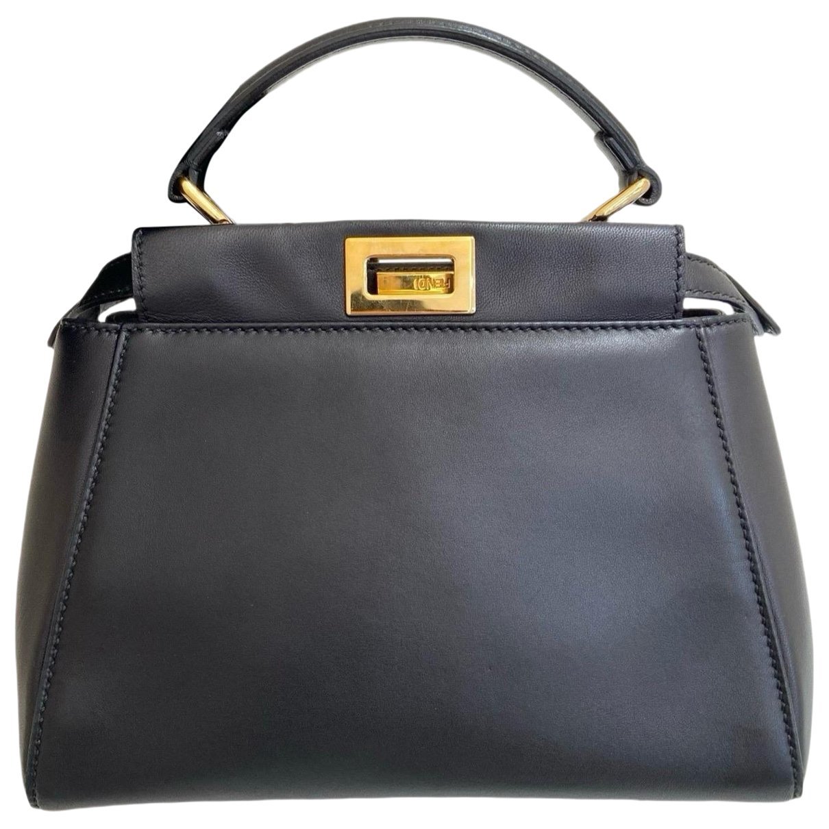 Peekaboo leather handbag