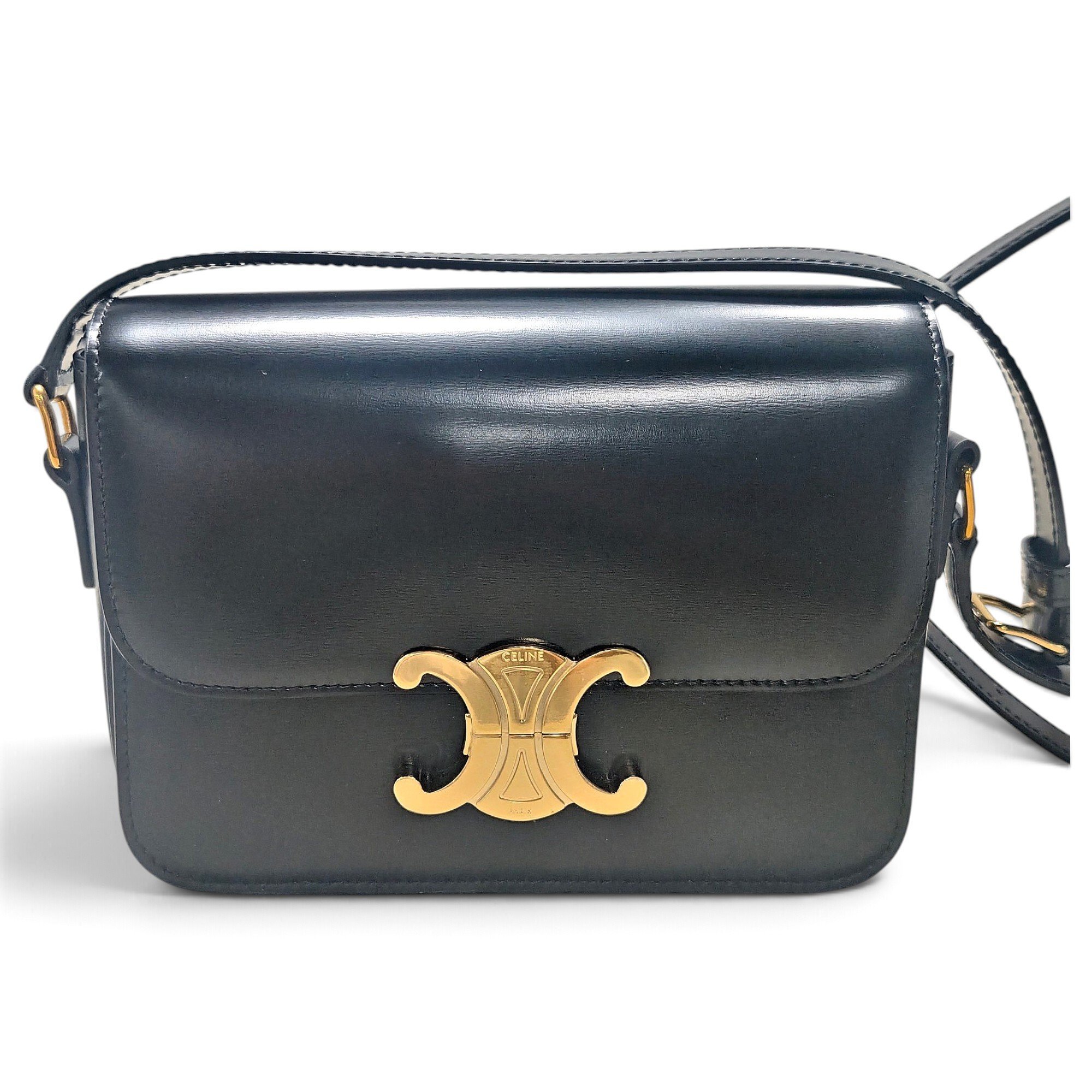Triomphe leather handbag