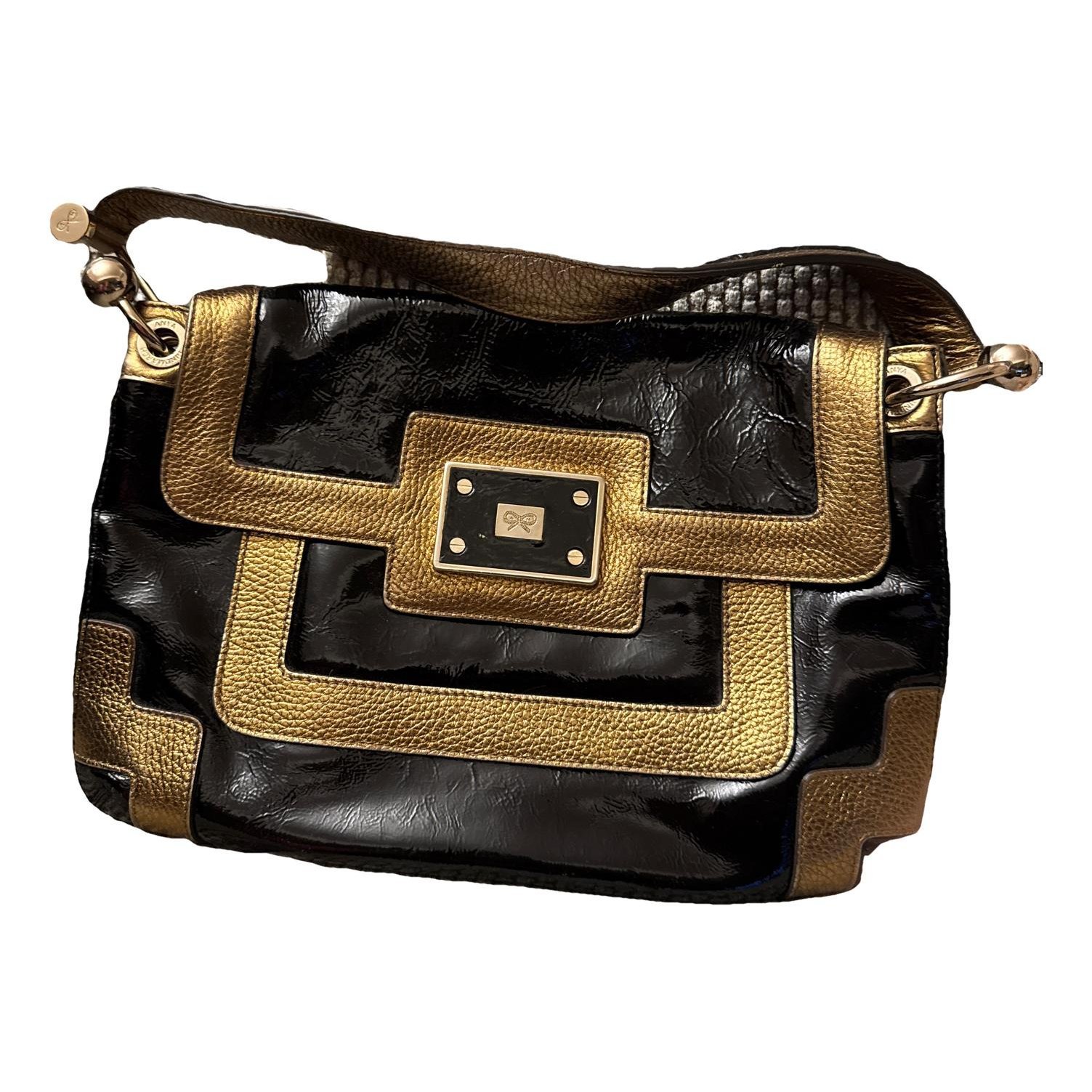 Patent leather handbag