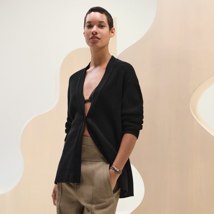 Noir Long Cardigan