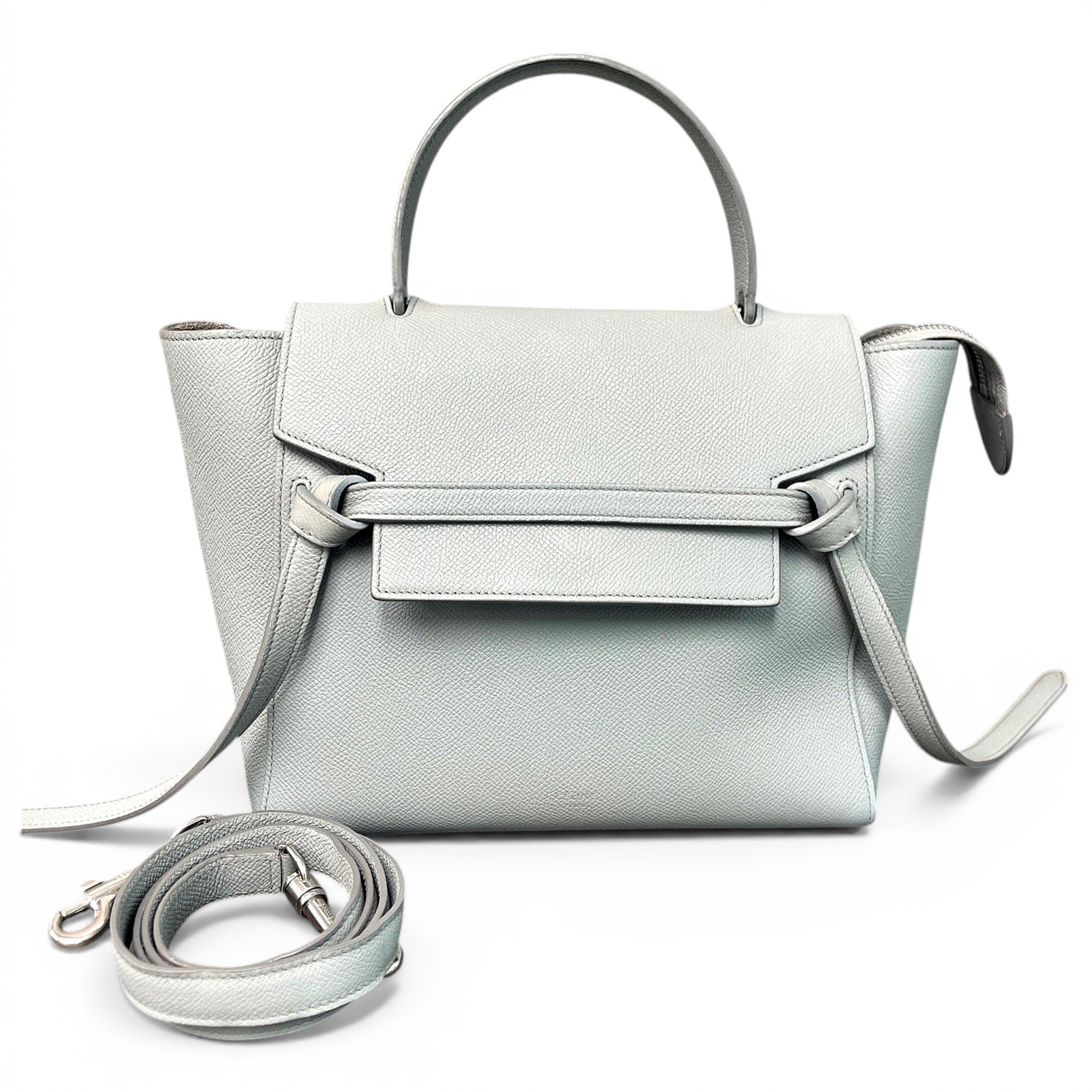 Belt leather handbag