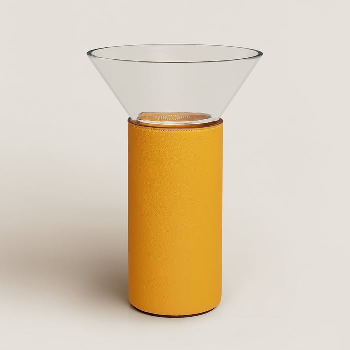 Jaune Ambre Delta Vase, Large Model