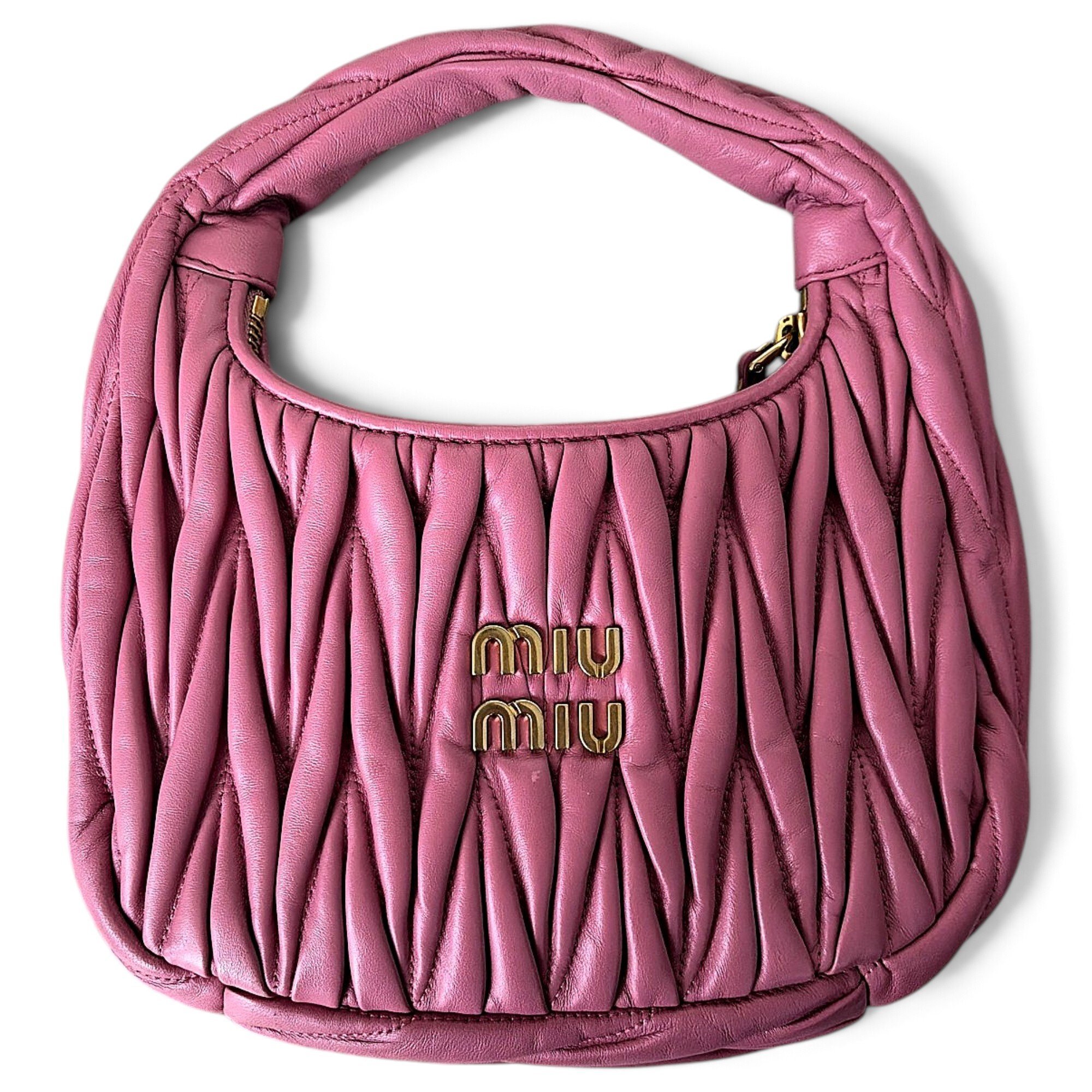 Miu Wander leather handbag