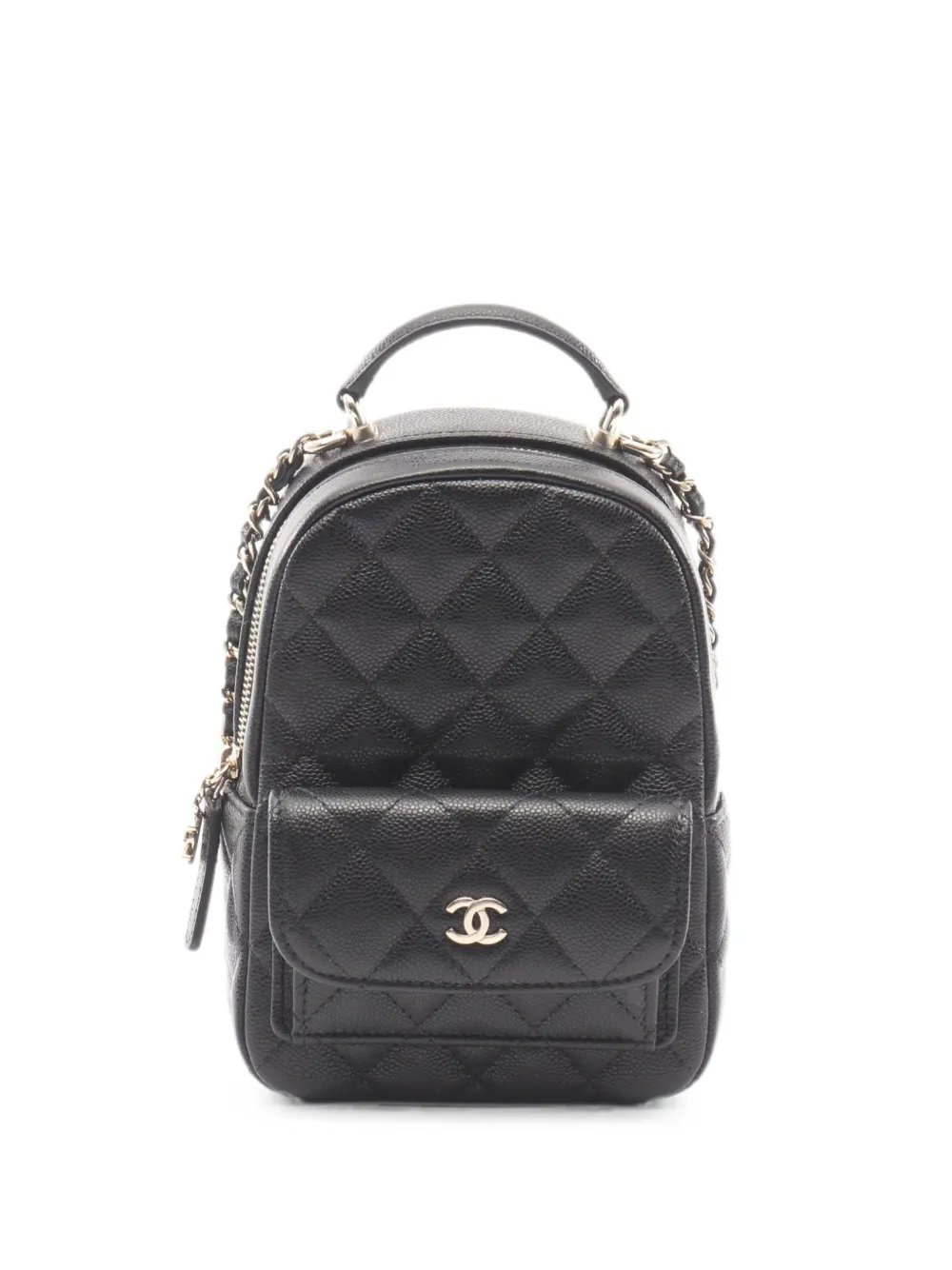 2021 mini diamond-quilted leather backpack