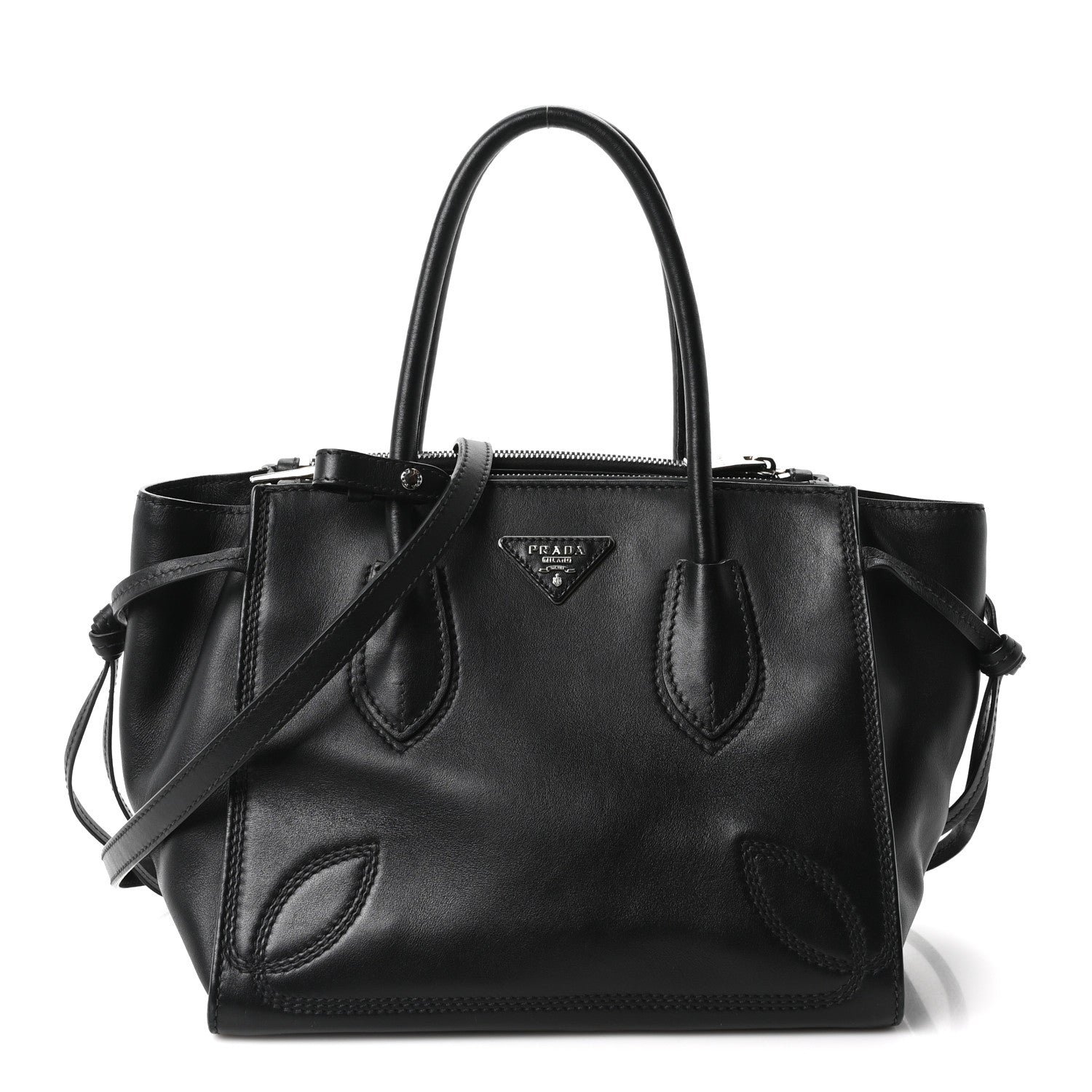 Prada City Calf Sport Twin Pocket Tote Black