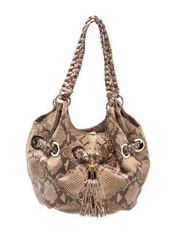 Embossed Leather Shoulder Bag