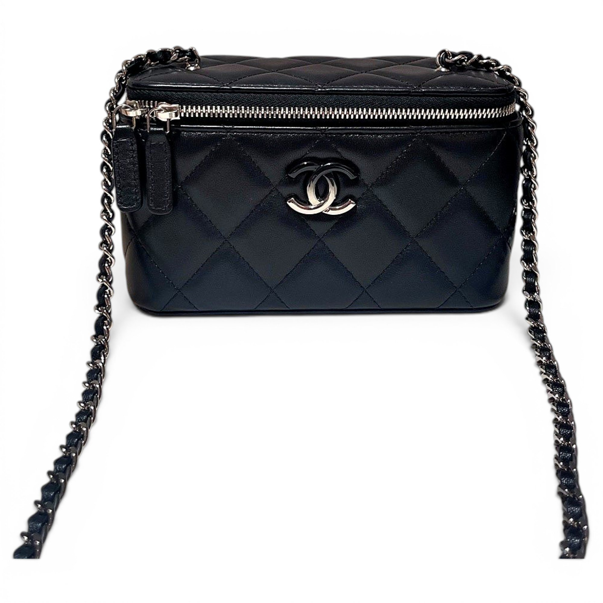 Trendy CC Vanity leather handbag