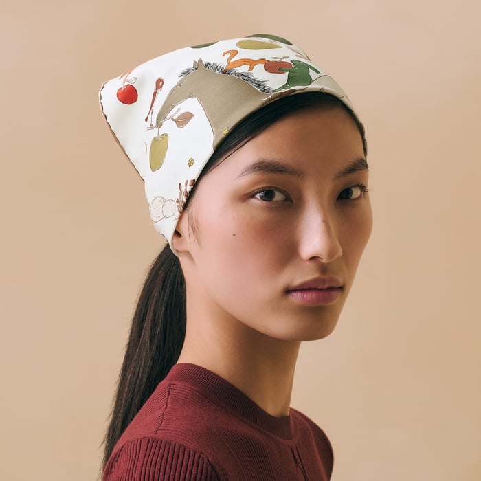 Le Pommier Sellier 45方巾