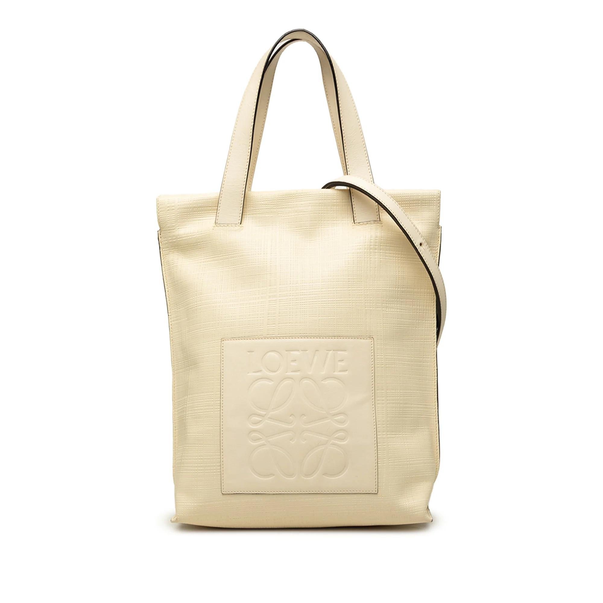 Anagram leather handbag