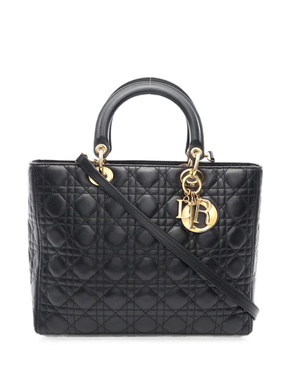 2000s Lady Dior Cannage tote bag