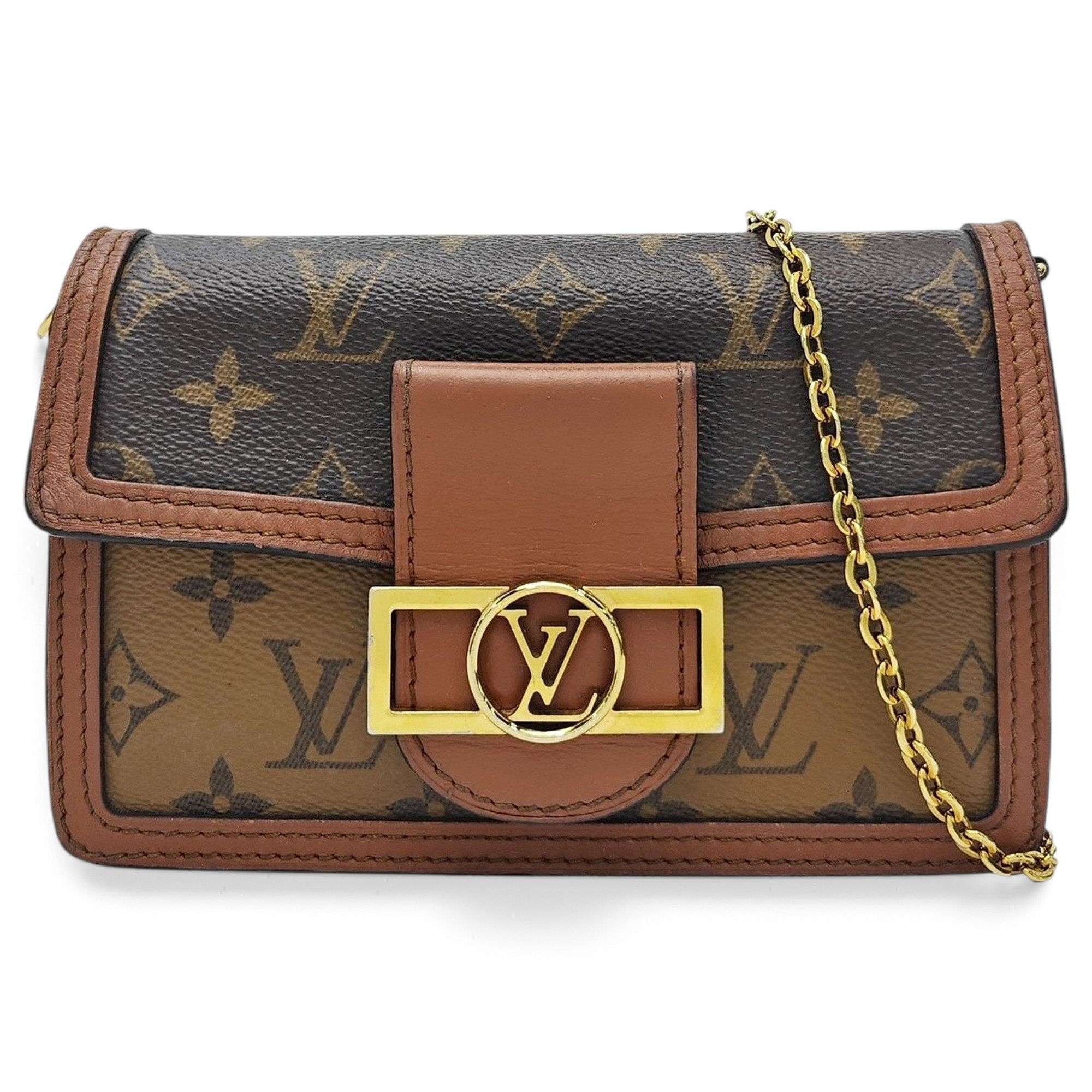 Dauphine leather handbag