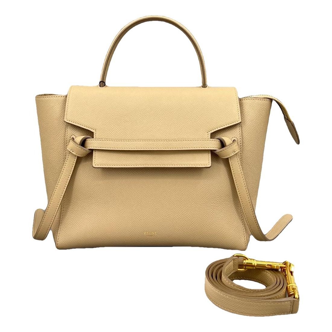Belt leather handbag