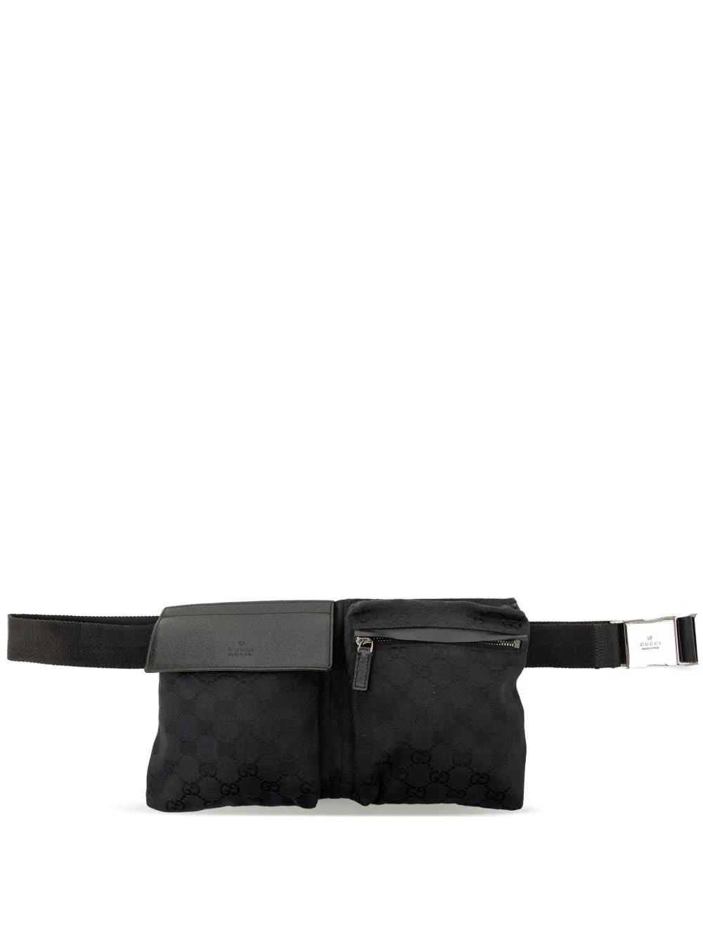 2000-2015 GG Canvas Double Pocket belt bag
