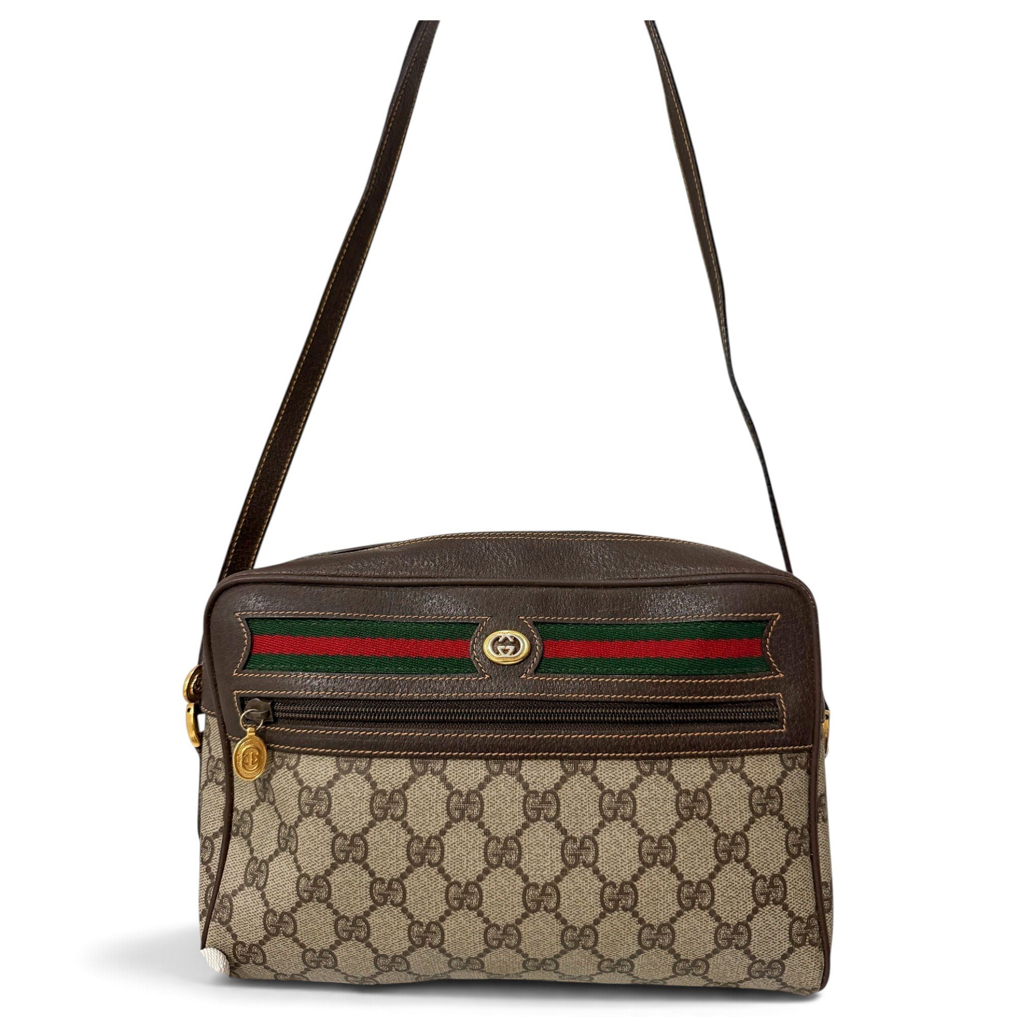 Ophidia leather crossbody bag