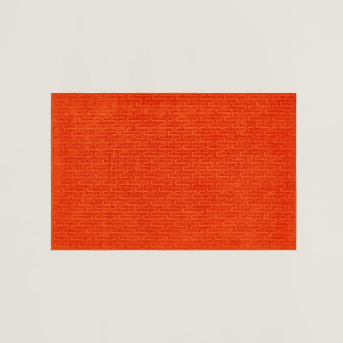 Orange Feu Stairs Bath Towel
