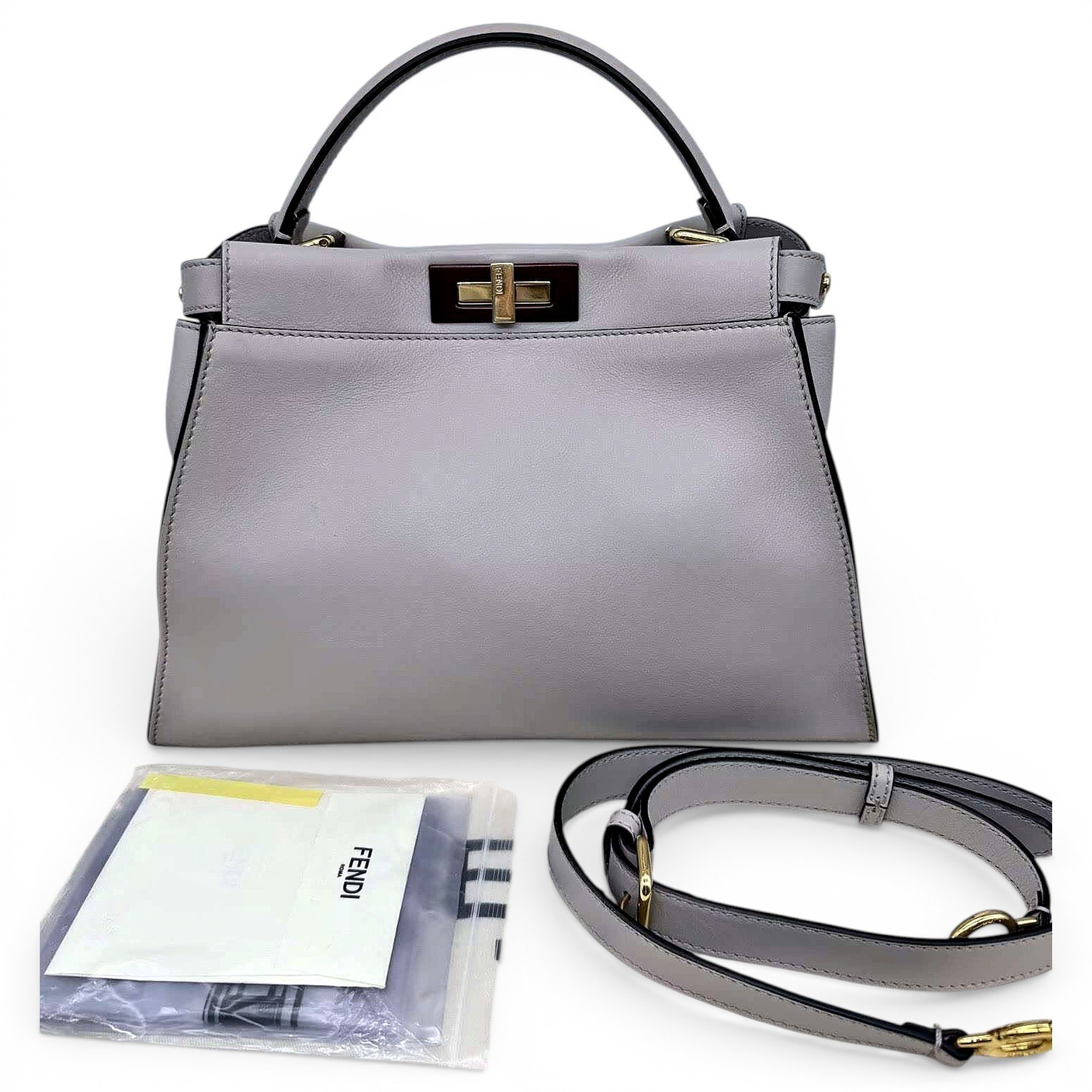 Peekaboo leather handbag