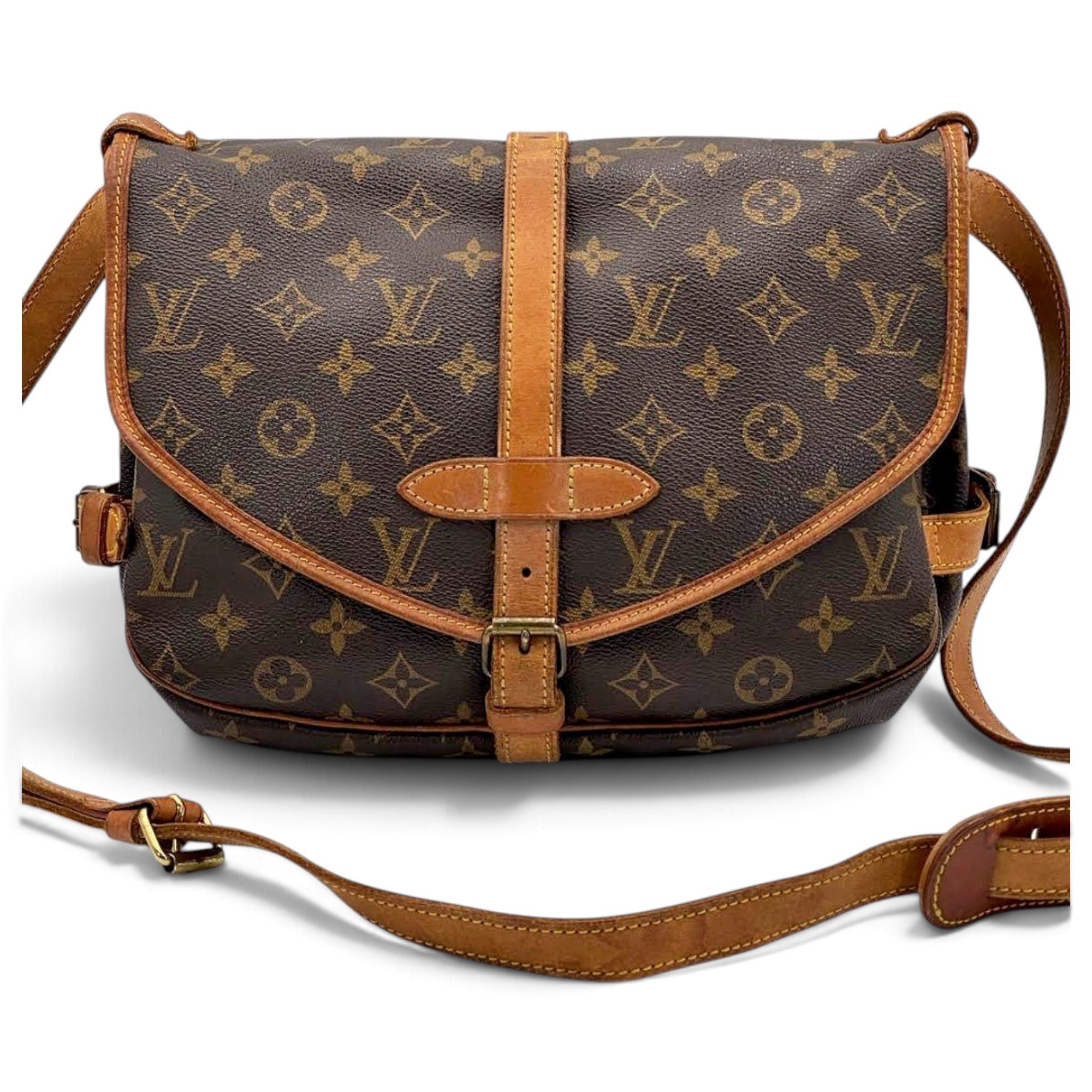 Saumur leather crossbody bag
