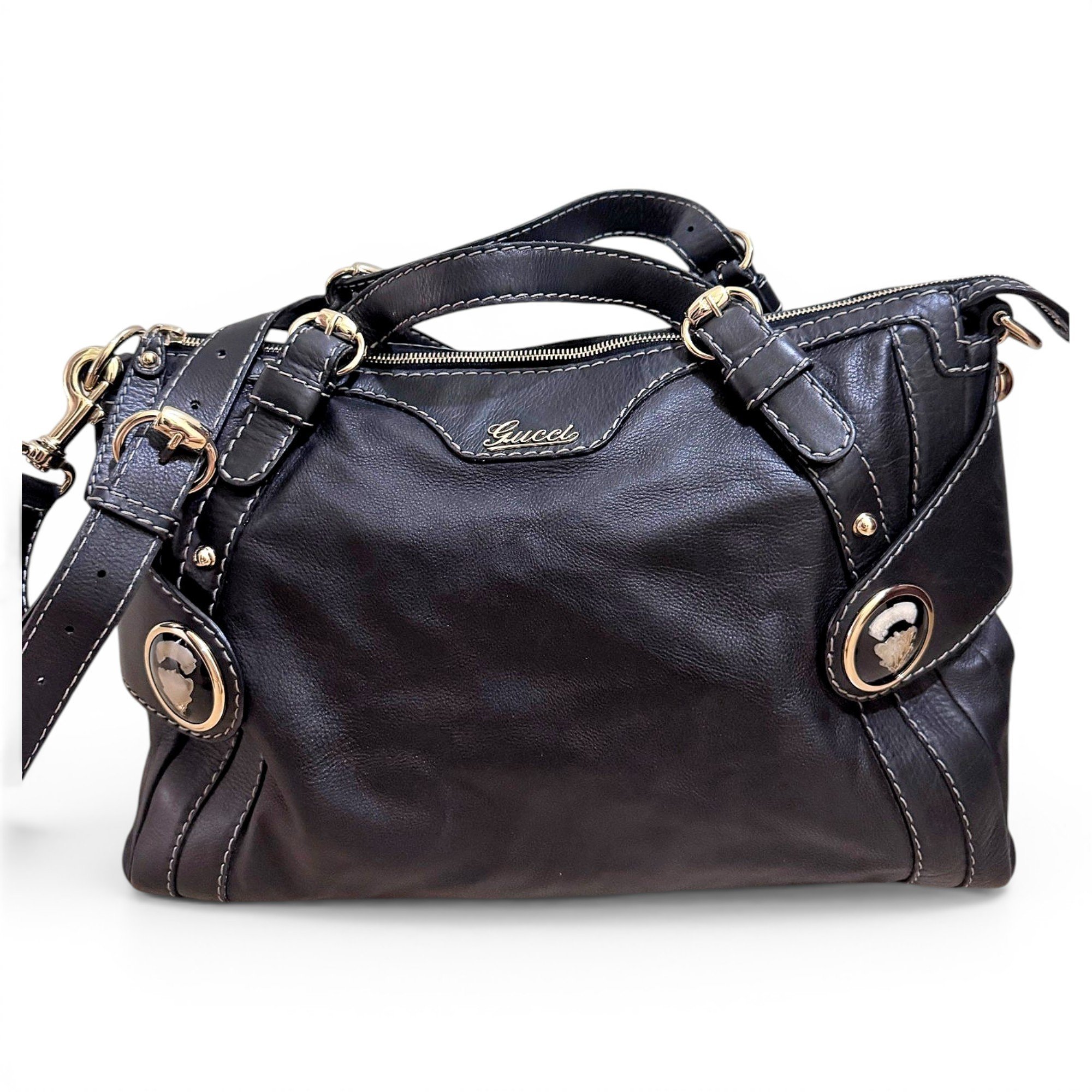 Leather handbag