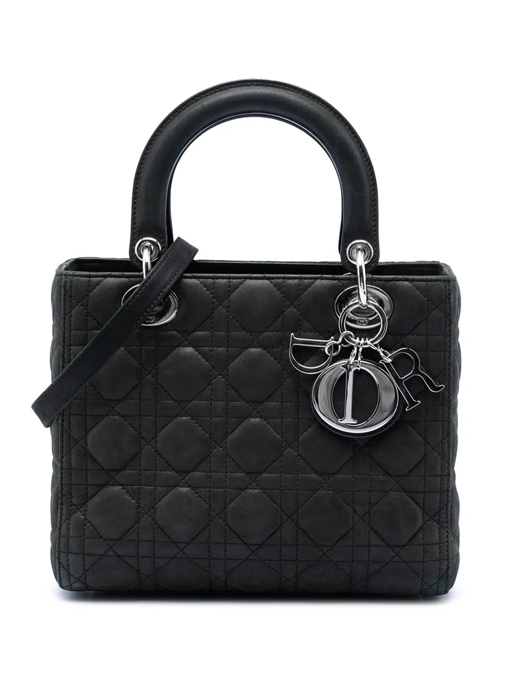 Dior 2015 Medium Iridescent Lambskin Cannage Lady Dior satchel