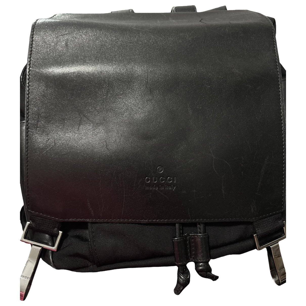 Leather backpack