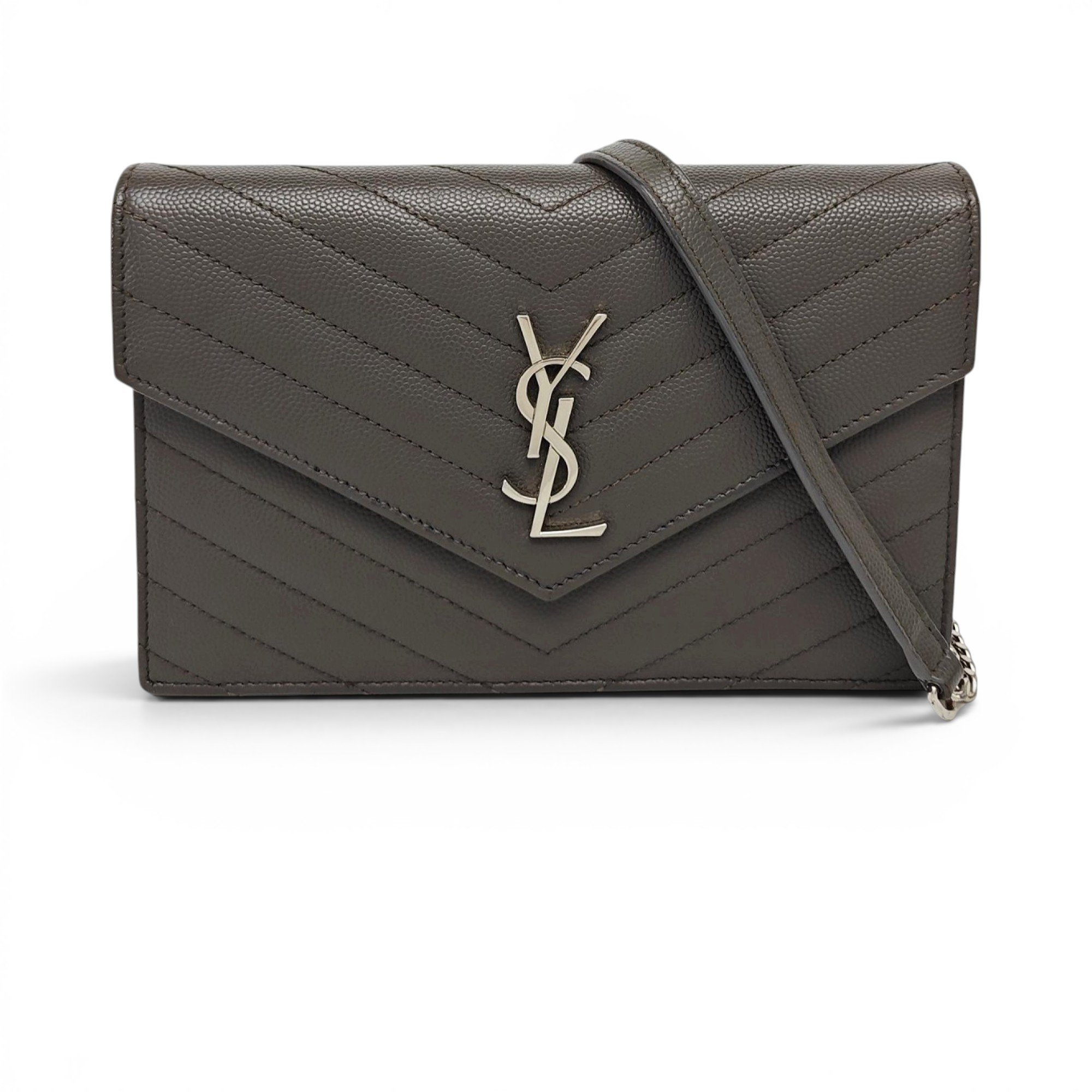 Envelope leather handbag