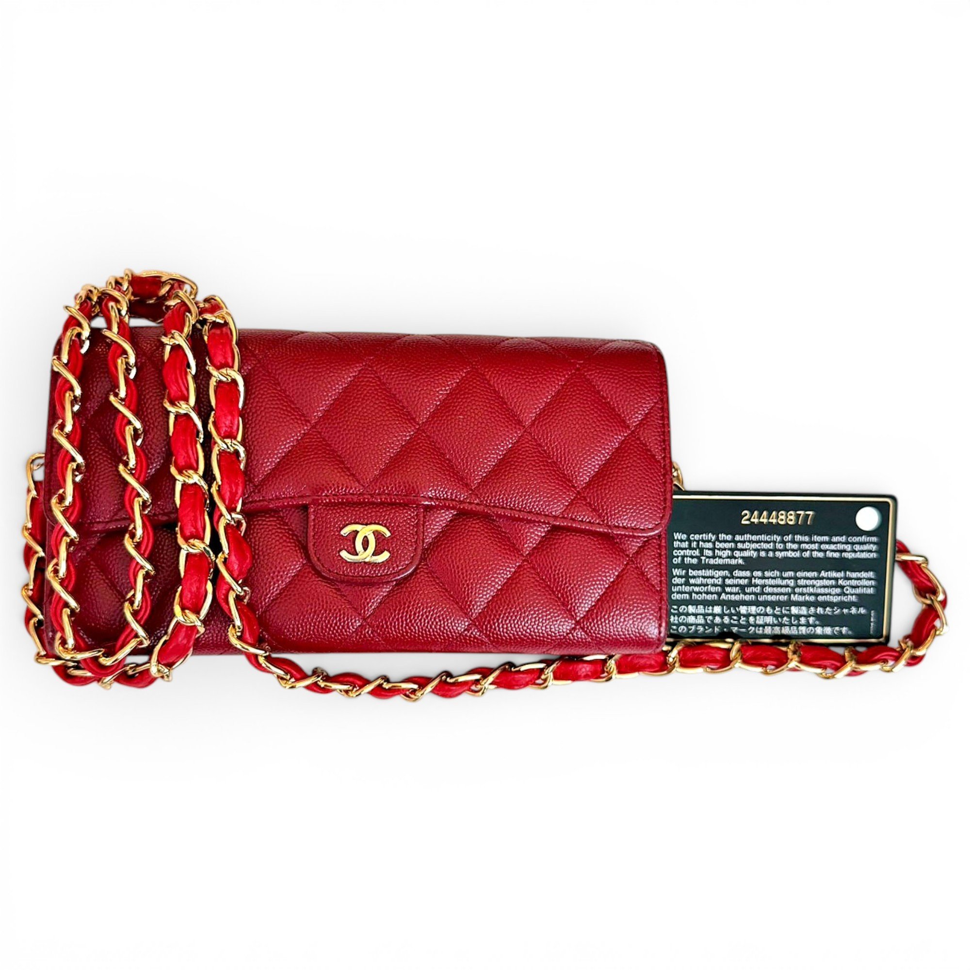 Wallet On Chain Timeless/Classique leather crossbody bag