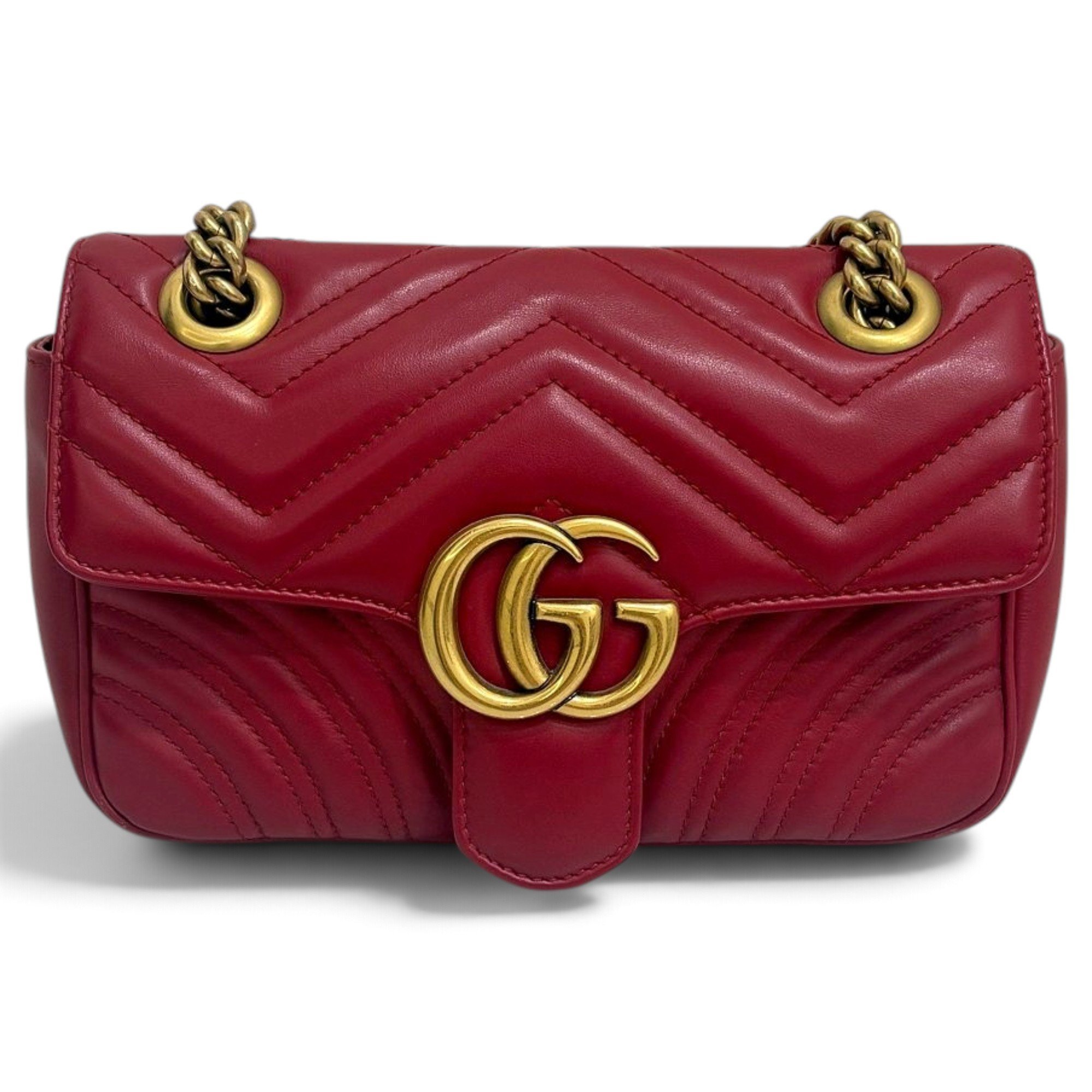 GG Marmont Flap leather crossbody bag