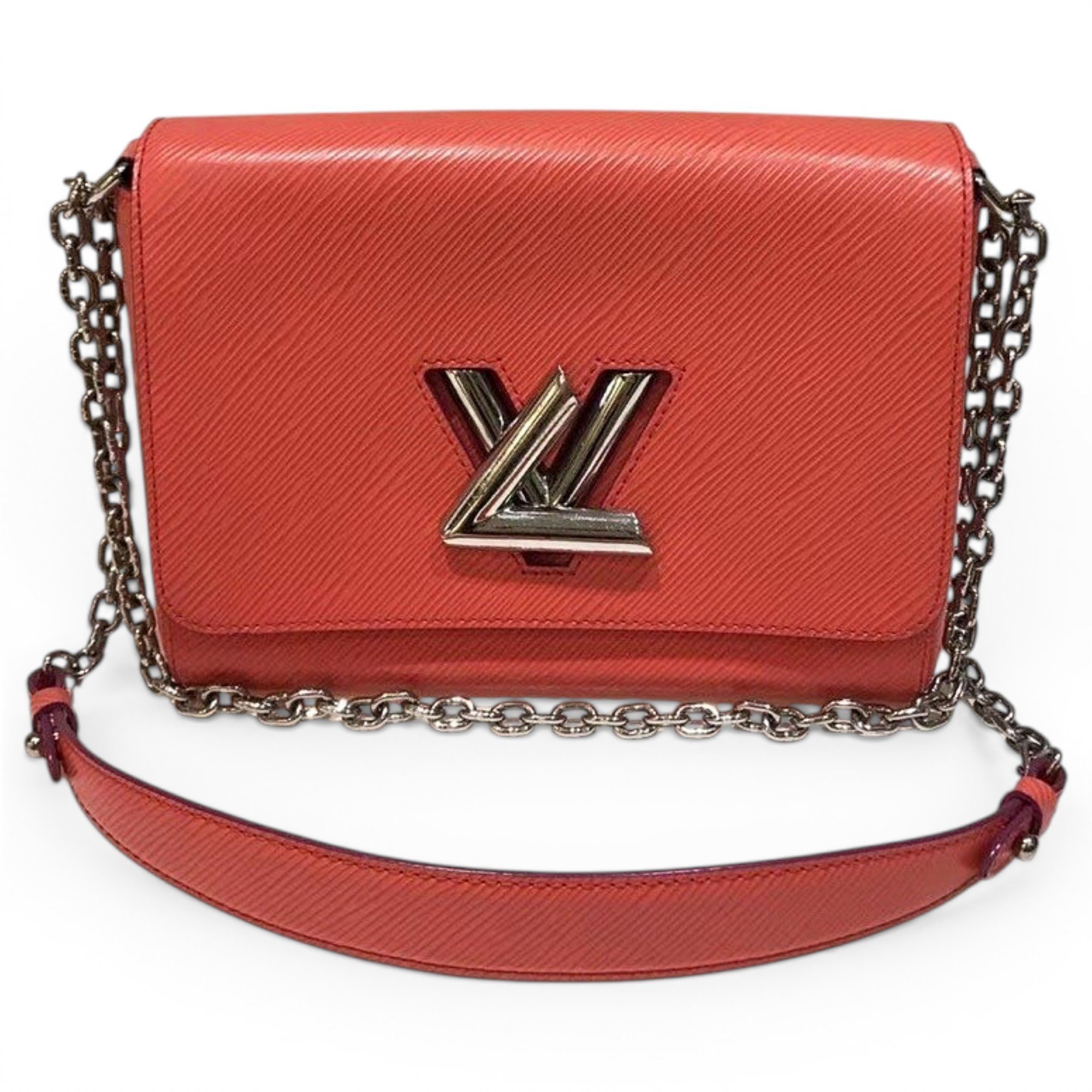 Twist leather handbag