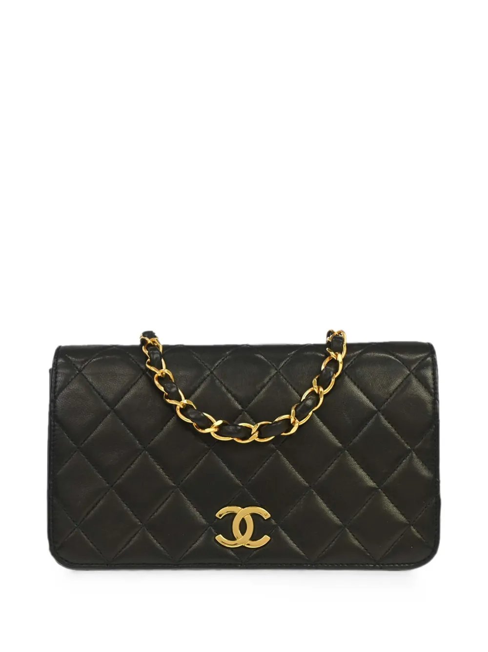 1992 mini diamond-quilted CC-logo shoulder bag