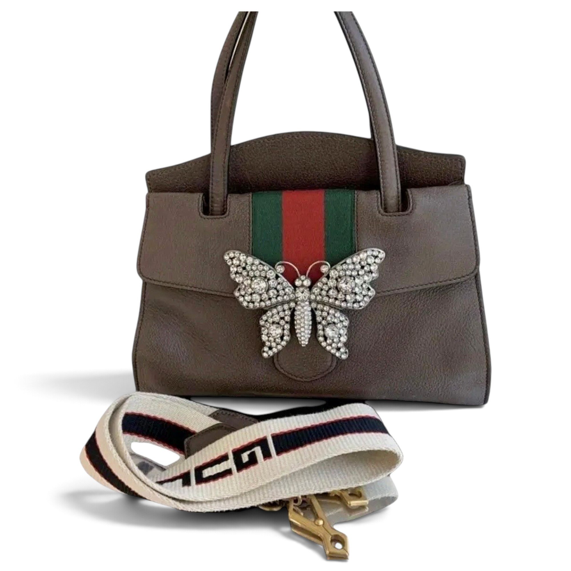 GucciTotem leather crossbody bag