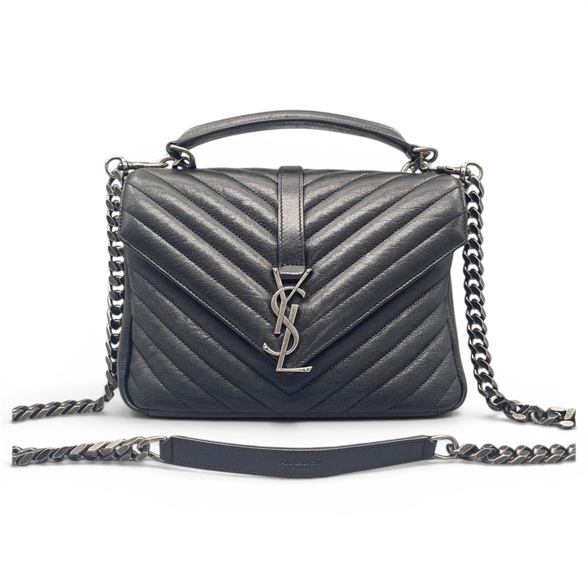 Collége monogramme leather handbag
