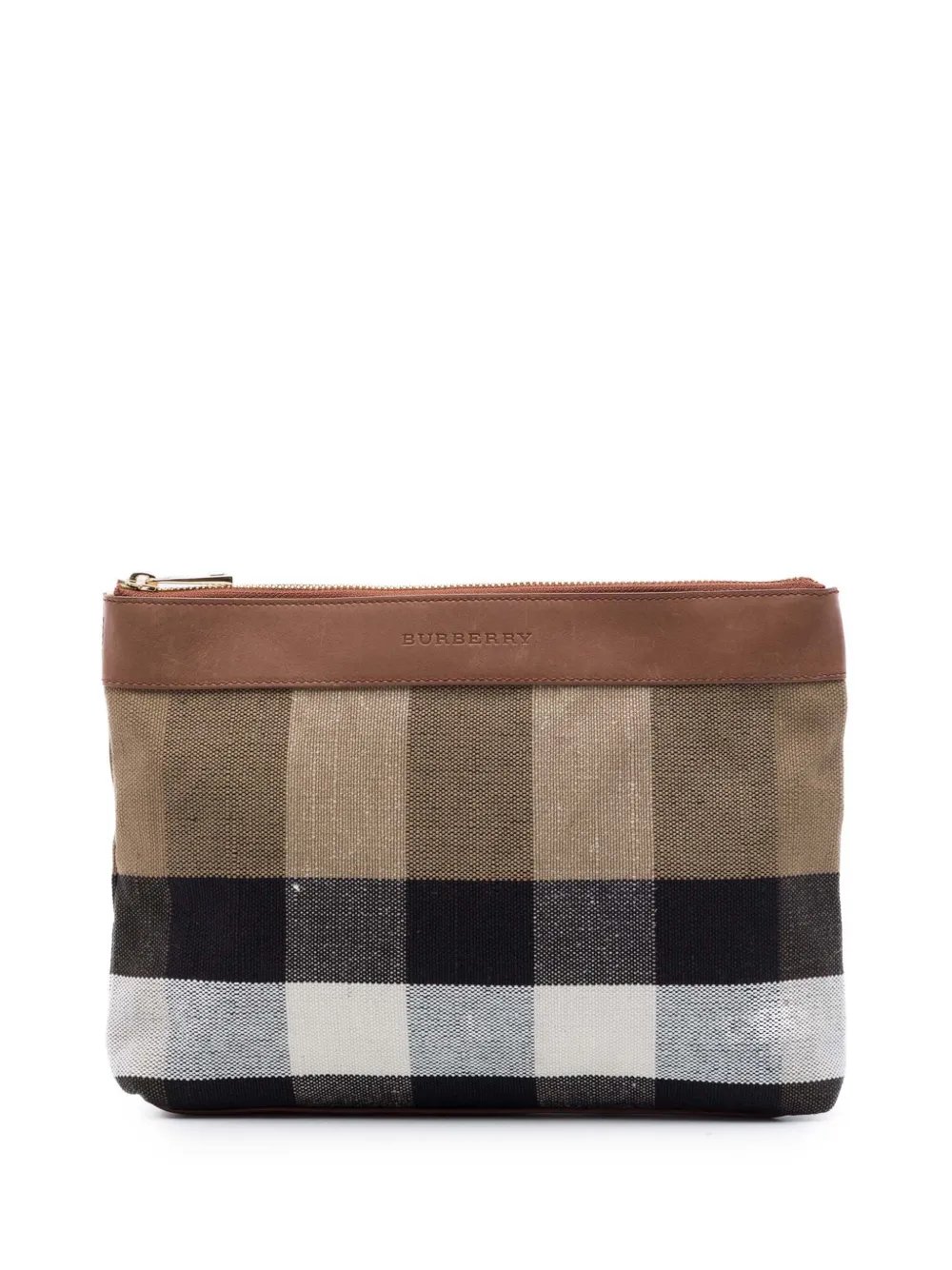 2000-2017 Mega Check Canvas clutch bag