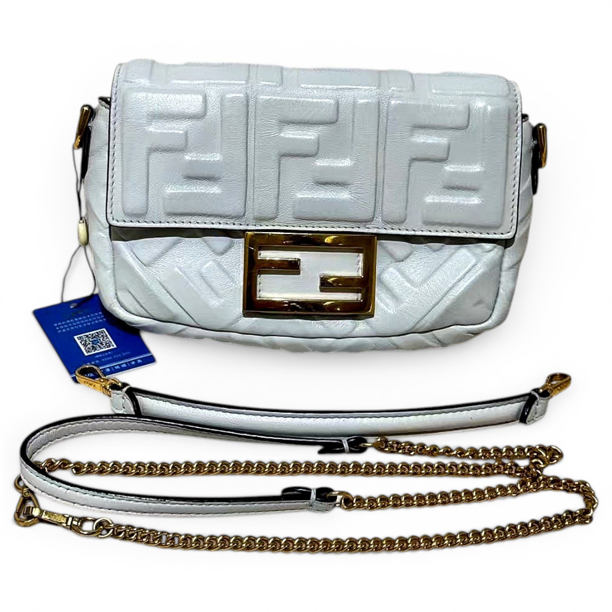 Baguette leather handbag