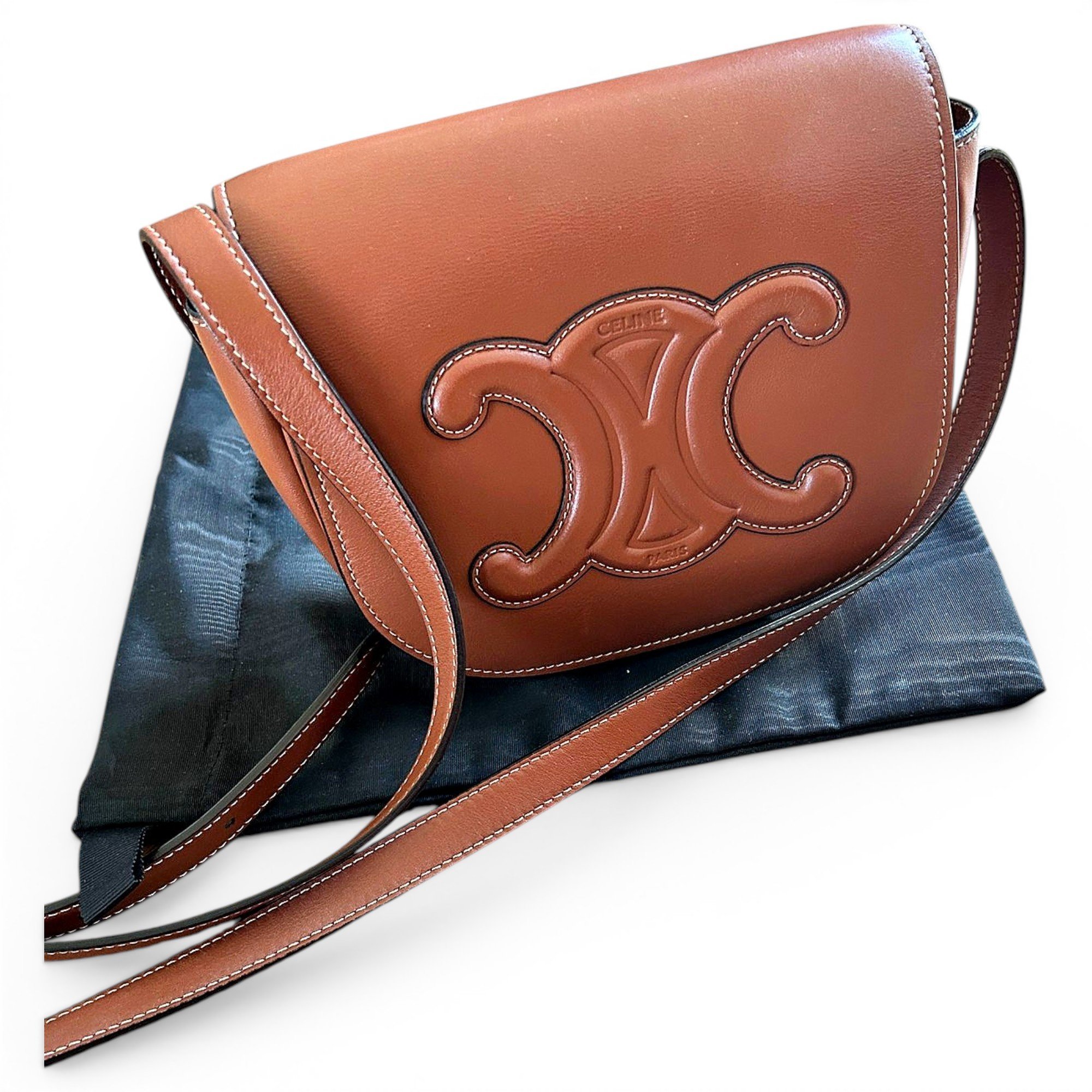 Folco leather crossbody bag