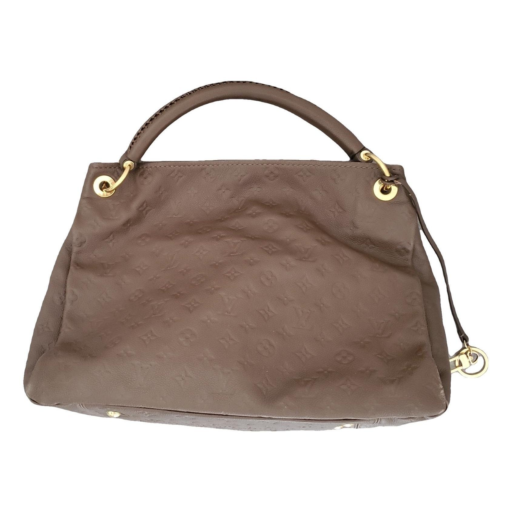 Artsy leather handbag