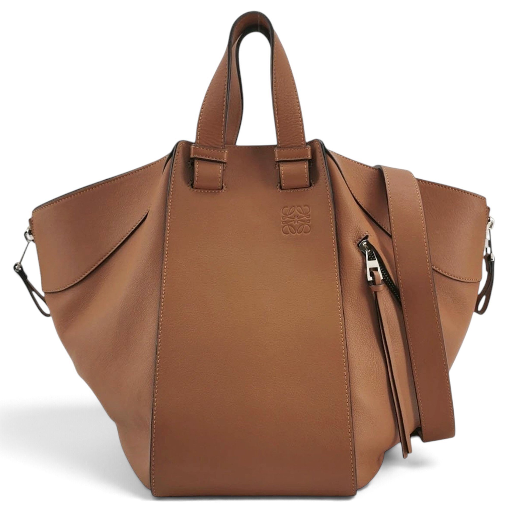 Hammock leather handbag