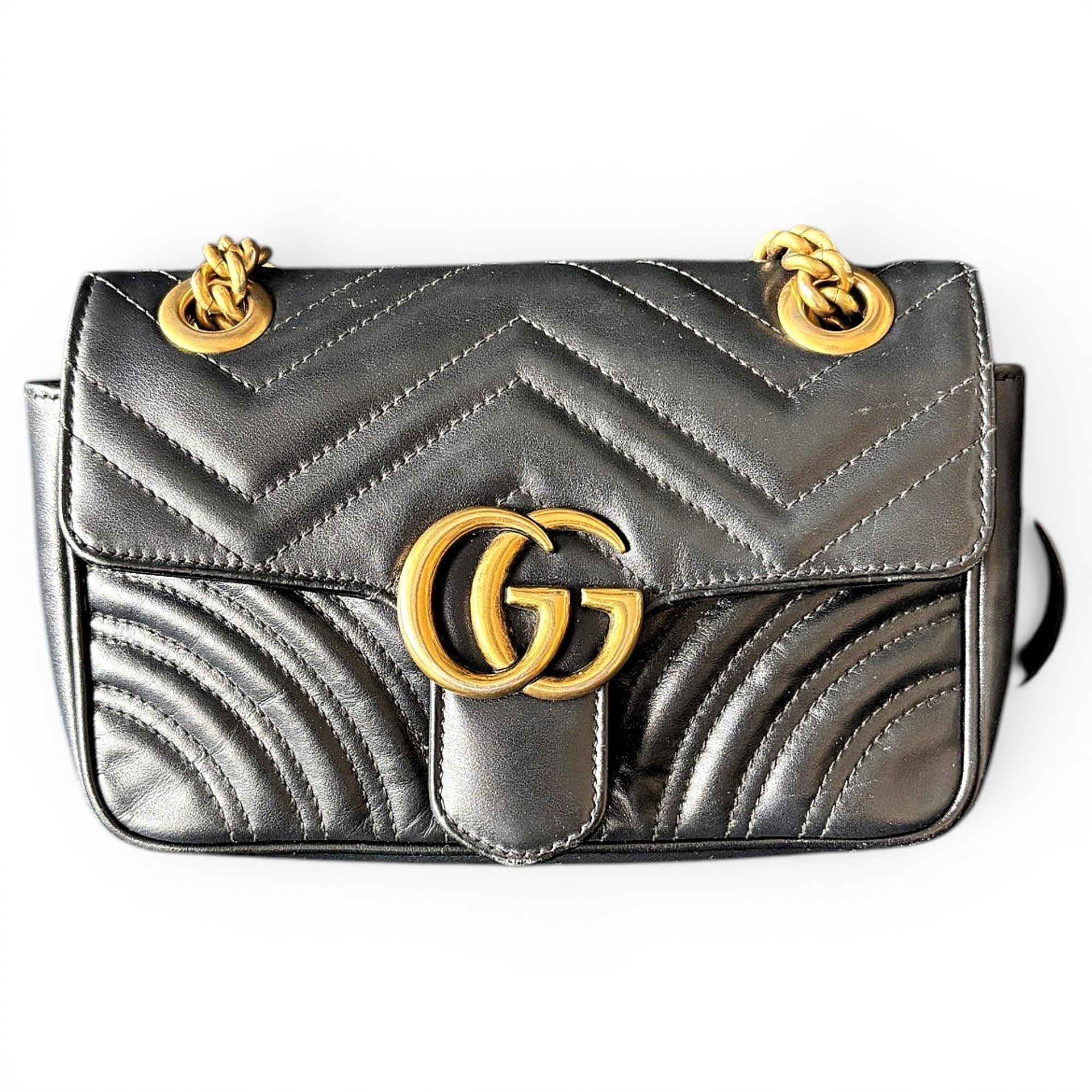 GG Marmont Flap leather crossbody bag