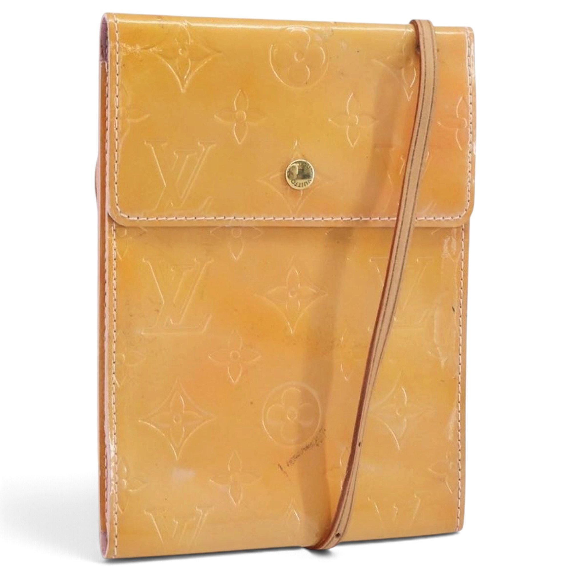 Patent leather handbag