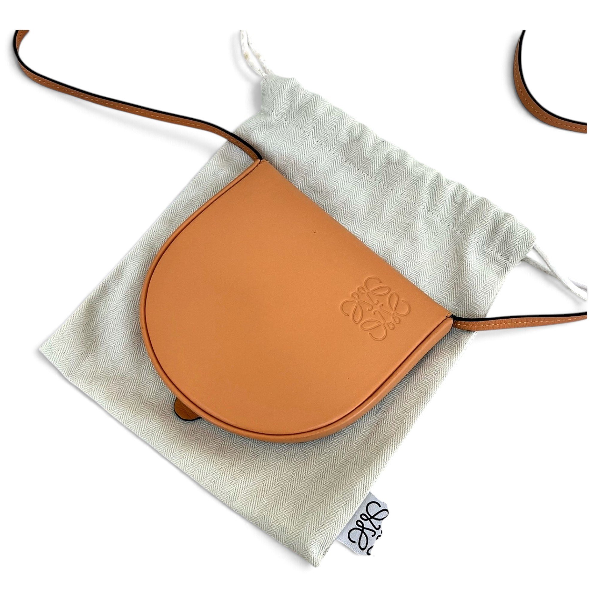 Heel leather crossbody bag