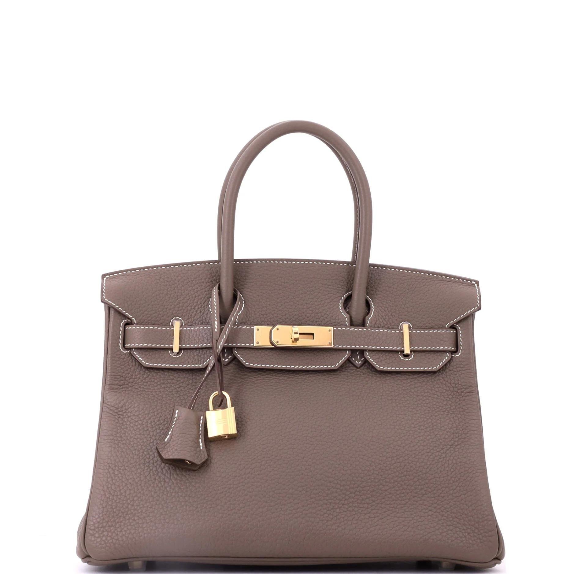 Birkin 30 leather handbag