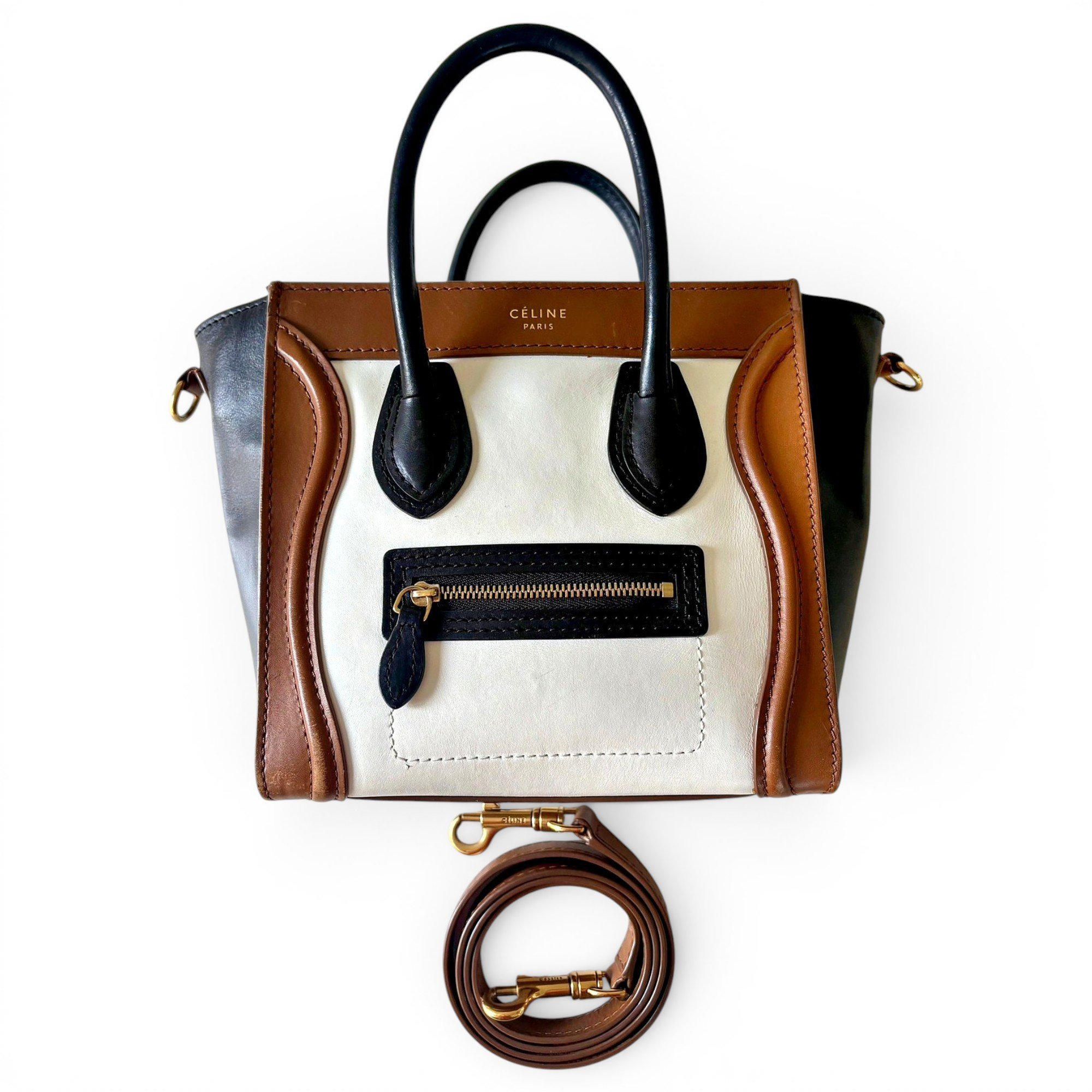 Nano Luggage leather handbag