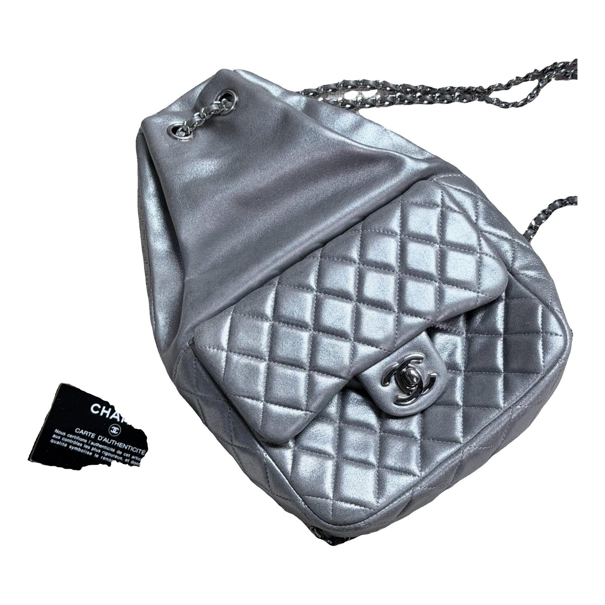 Leather backpack