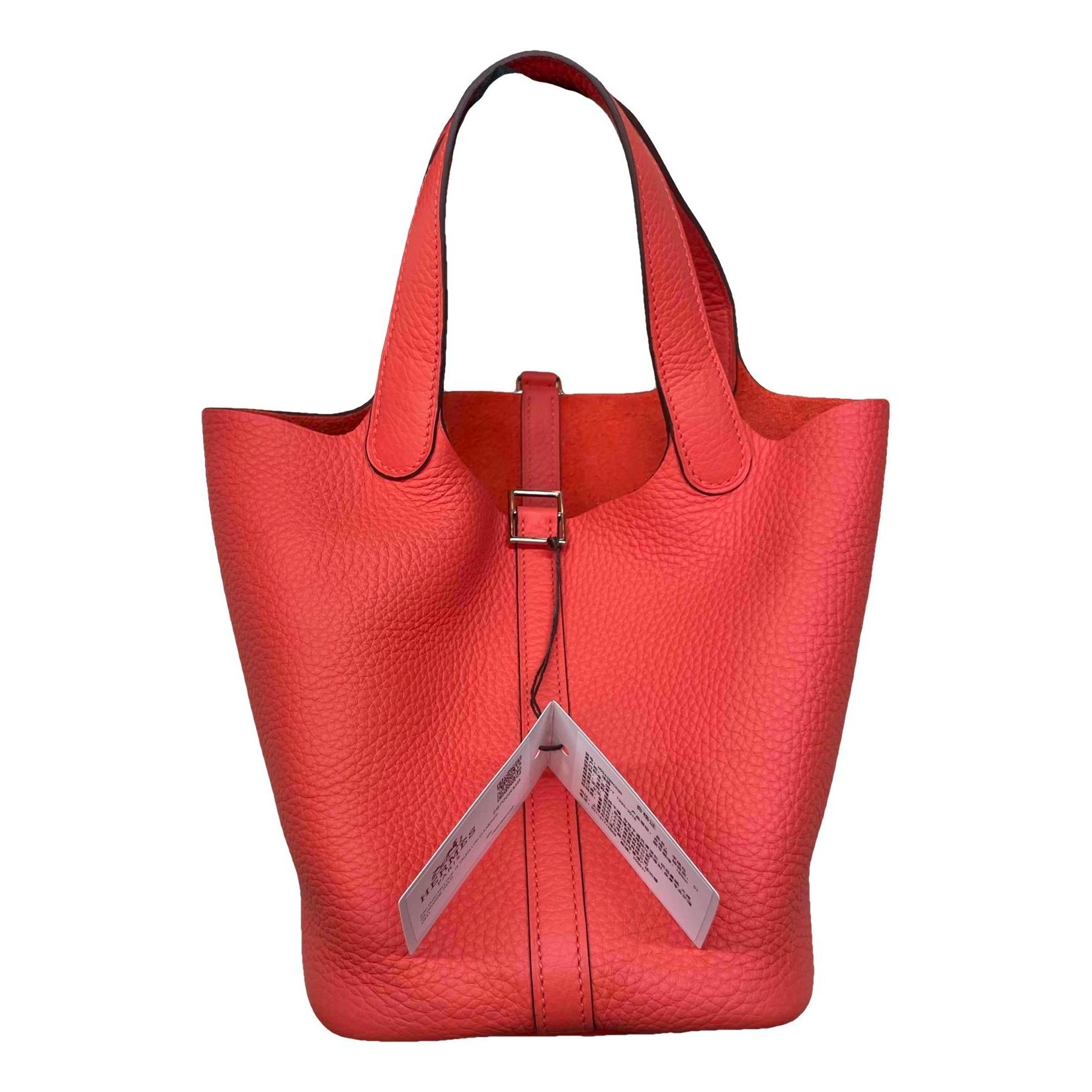 Picotin leather tote