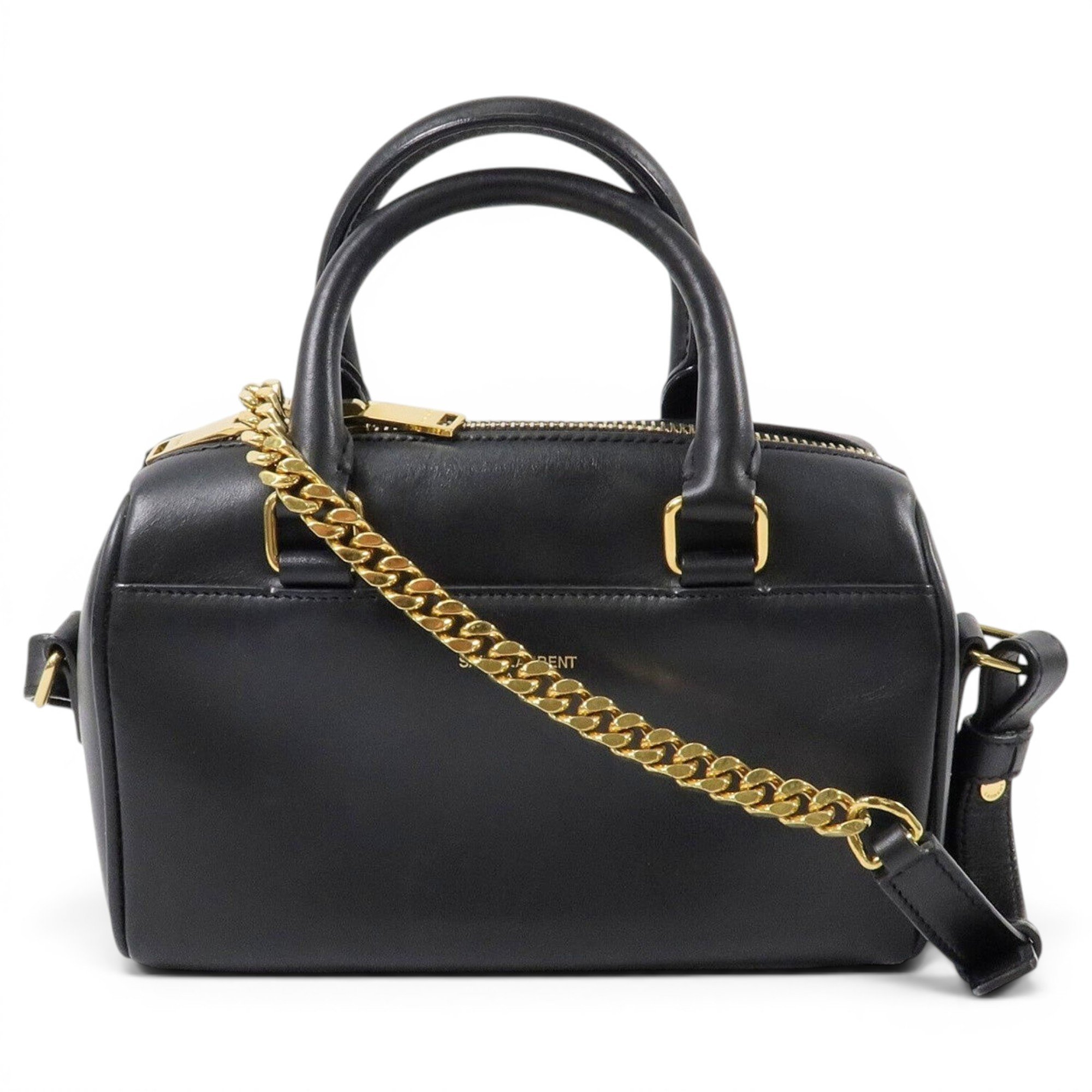 Baby monogramme leather satchel