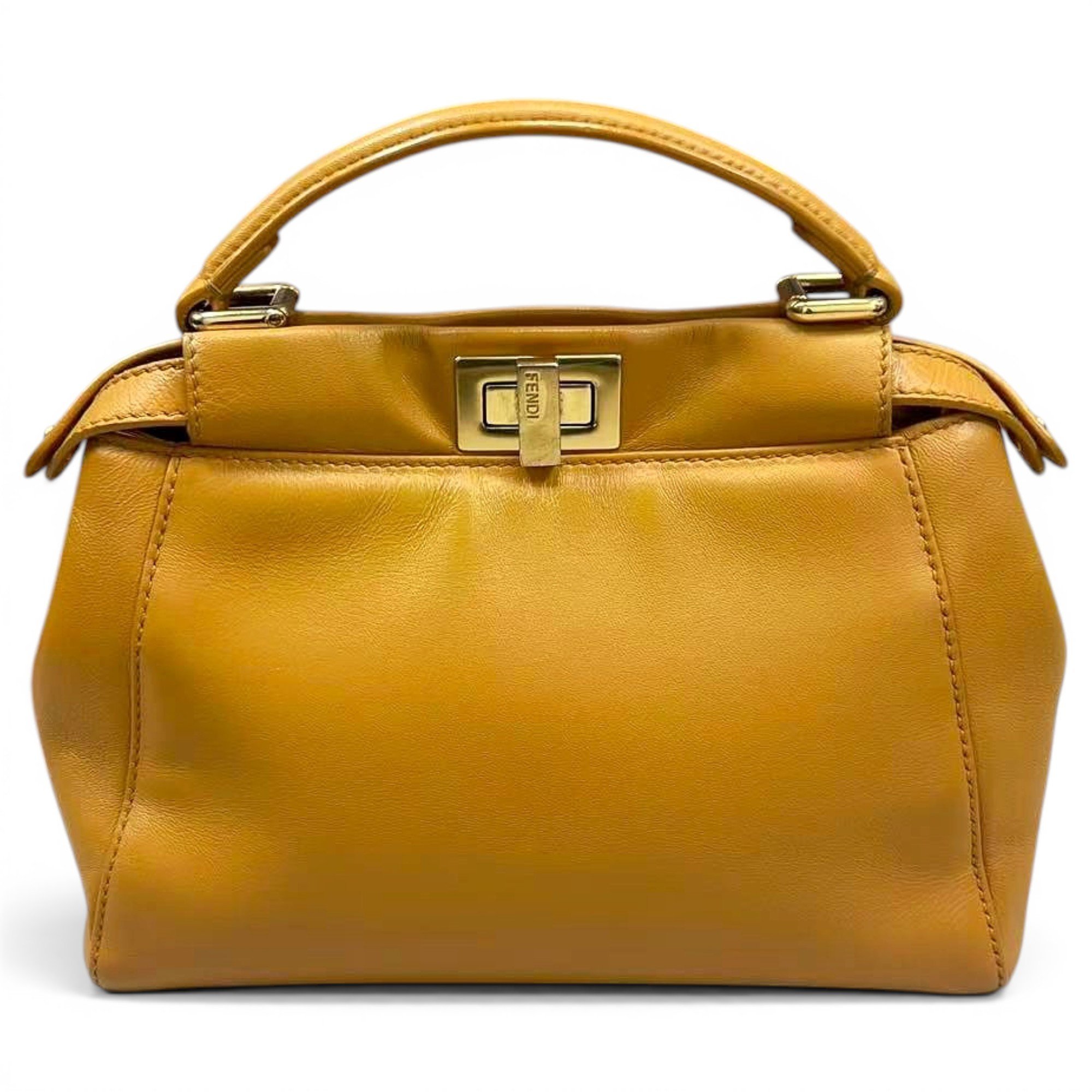 Peekaboo leather handbag