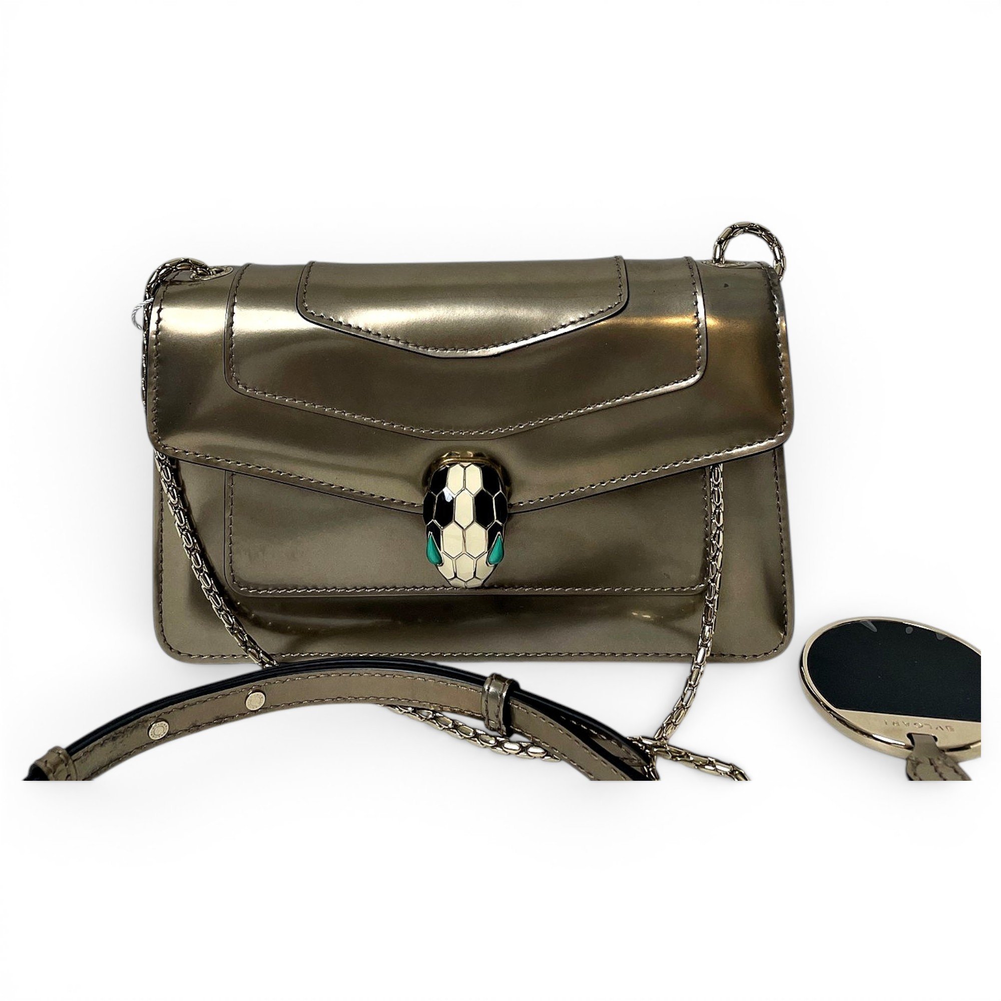 Serpenti cloth handbag