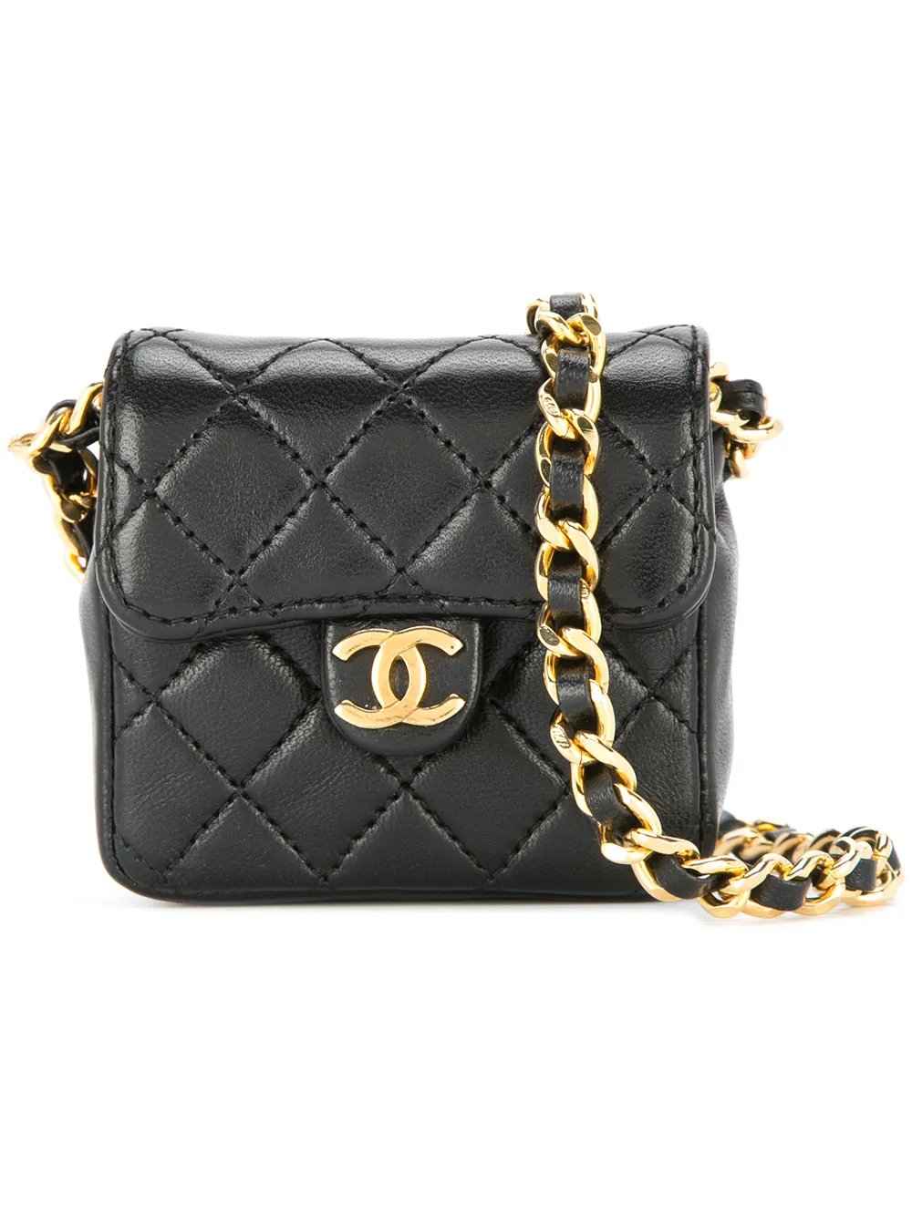 CC logo mini chain shoulder bag